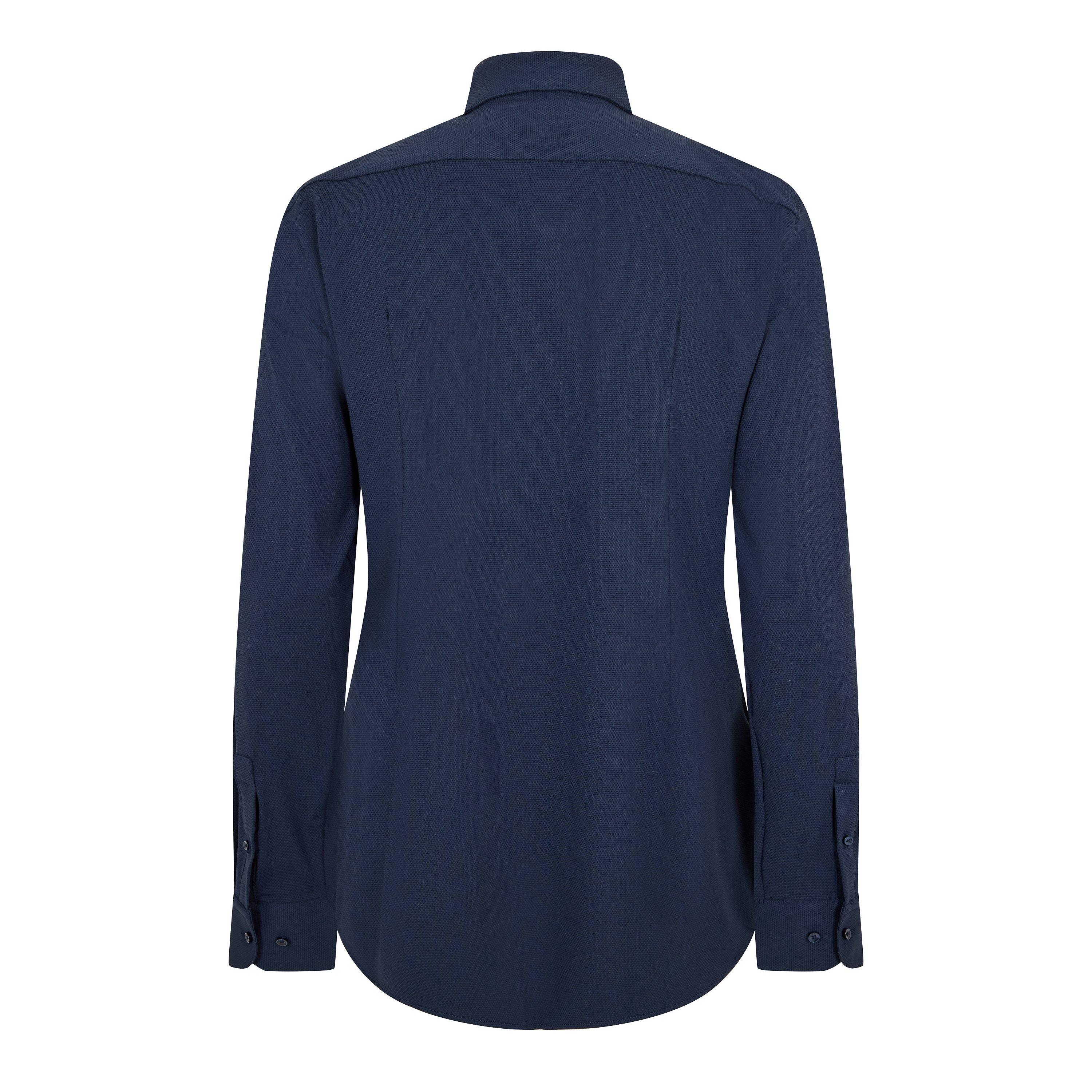 Dark Blue - Boss - Men's P Hank S Kent Long Sleeve Oxford Shirt - 2