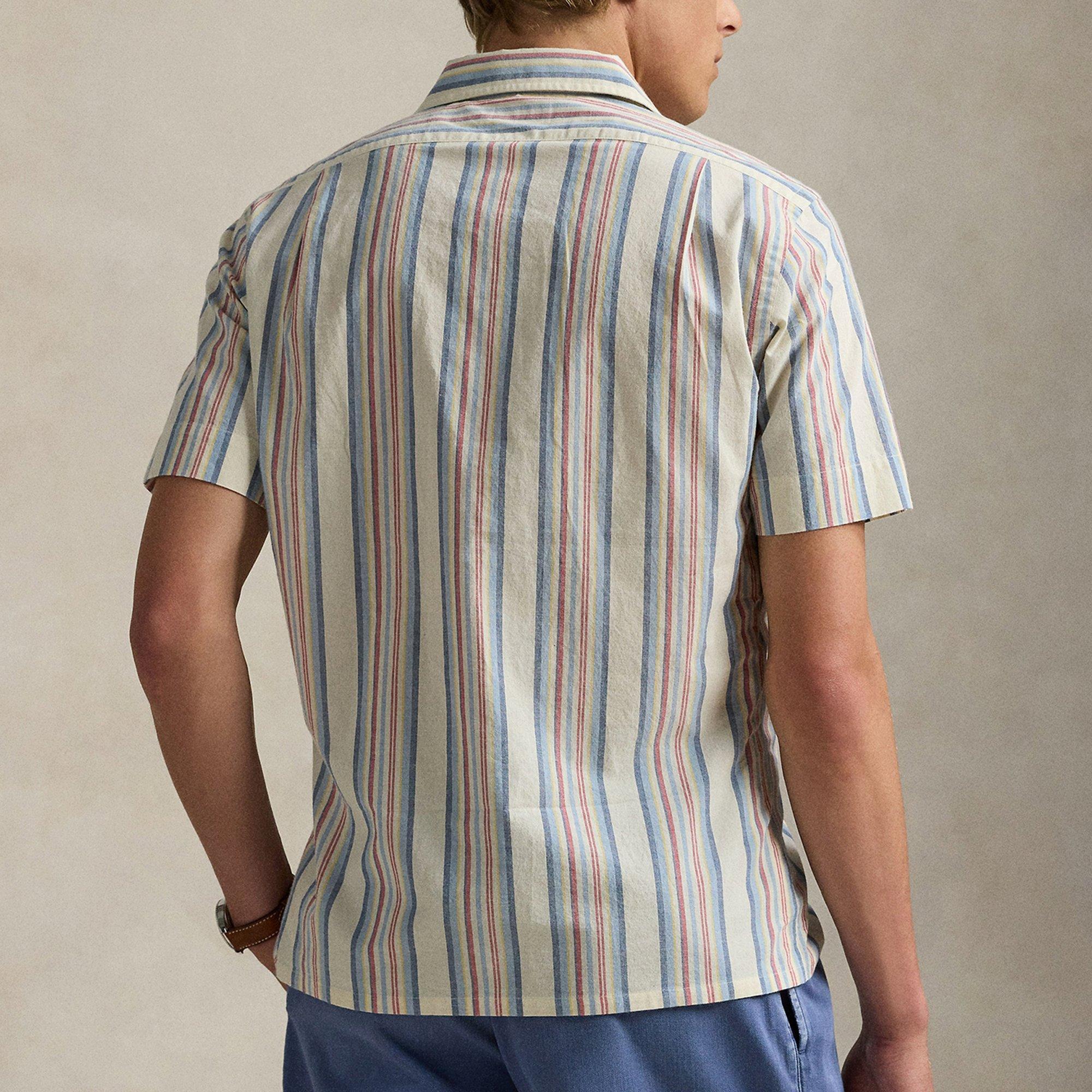 Off White/Red - Ralph Lauren - Ralph Ss Stripe Shrt Sn99 - 3