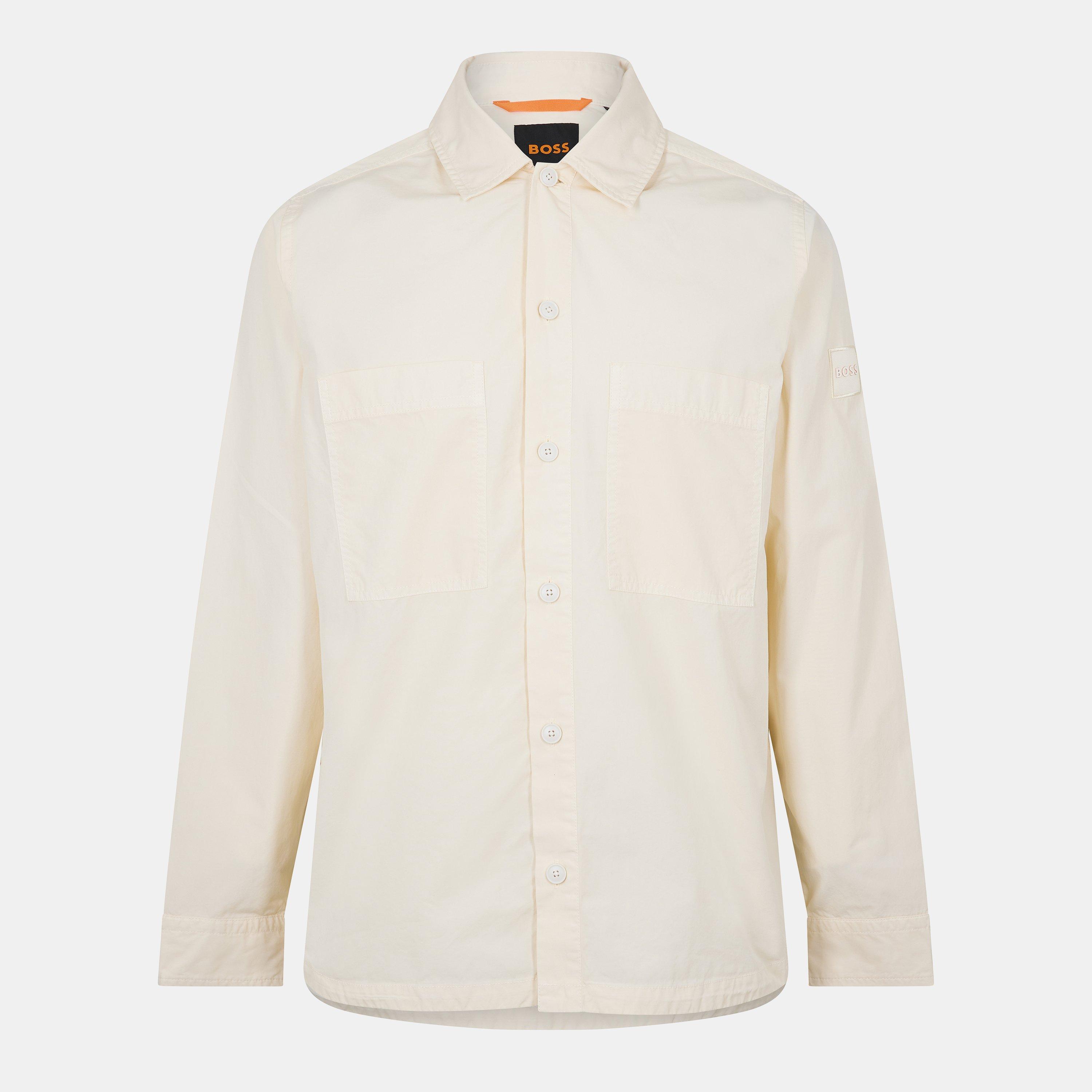Boss Men's Locky M Long Sleeve Oxford Shirt - Open Yellow - M