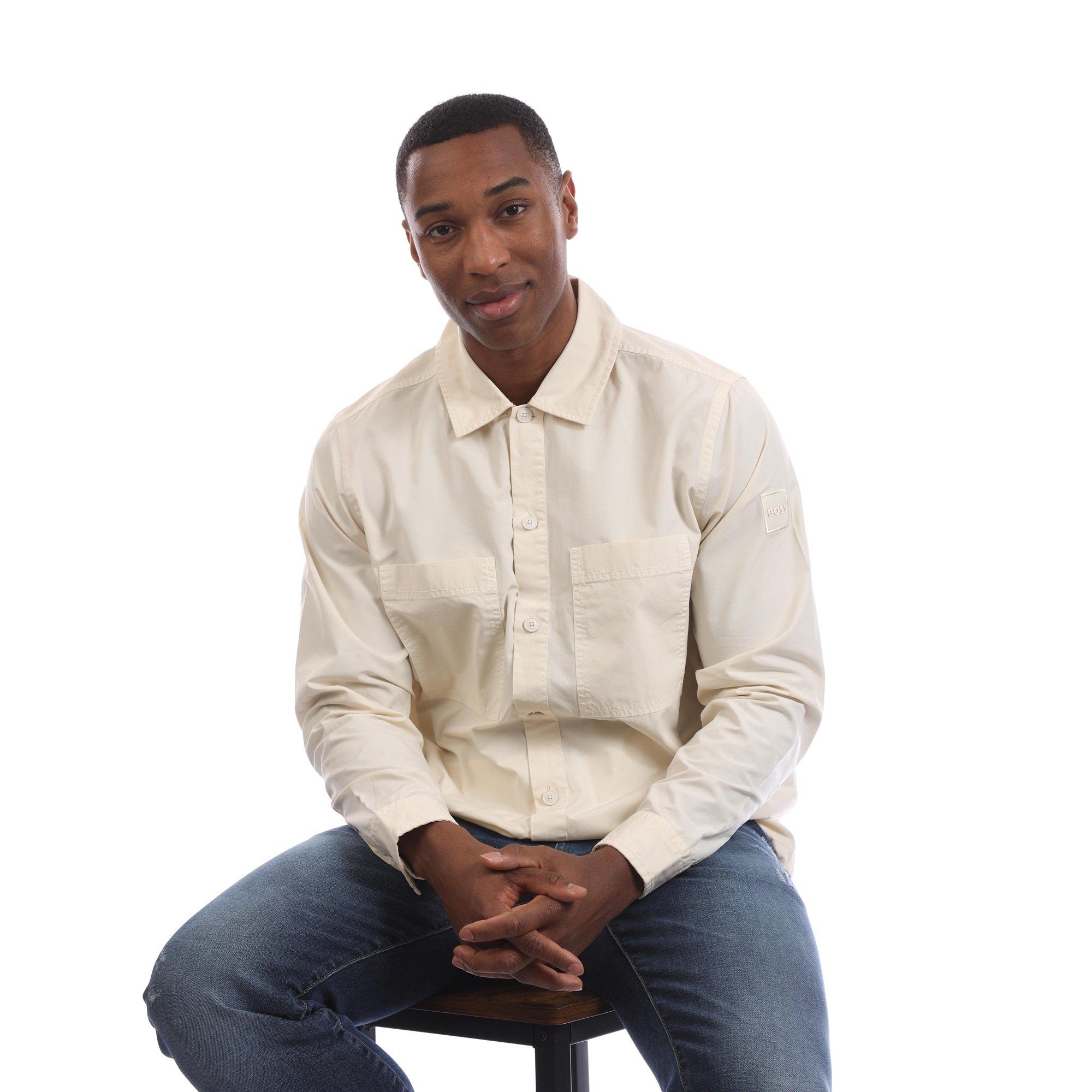 Open Yellow - Boss - Men's Locky M Long Sleeve Oxford Shirt - 4