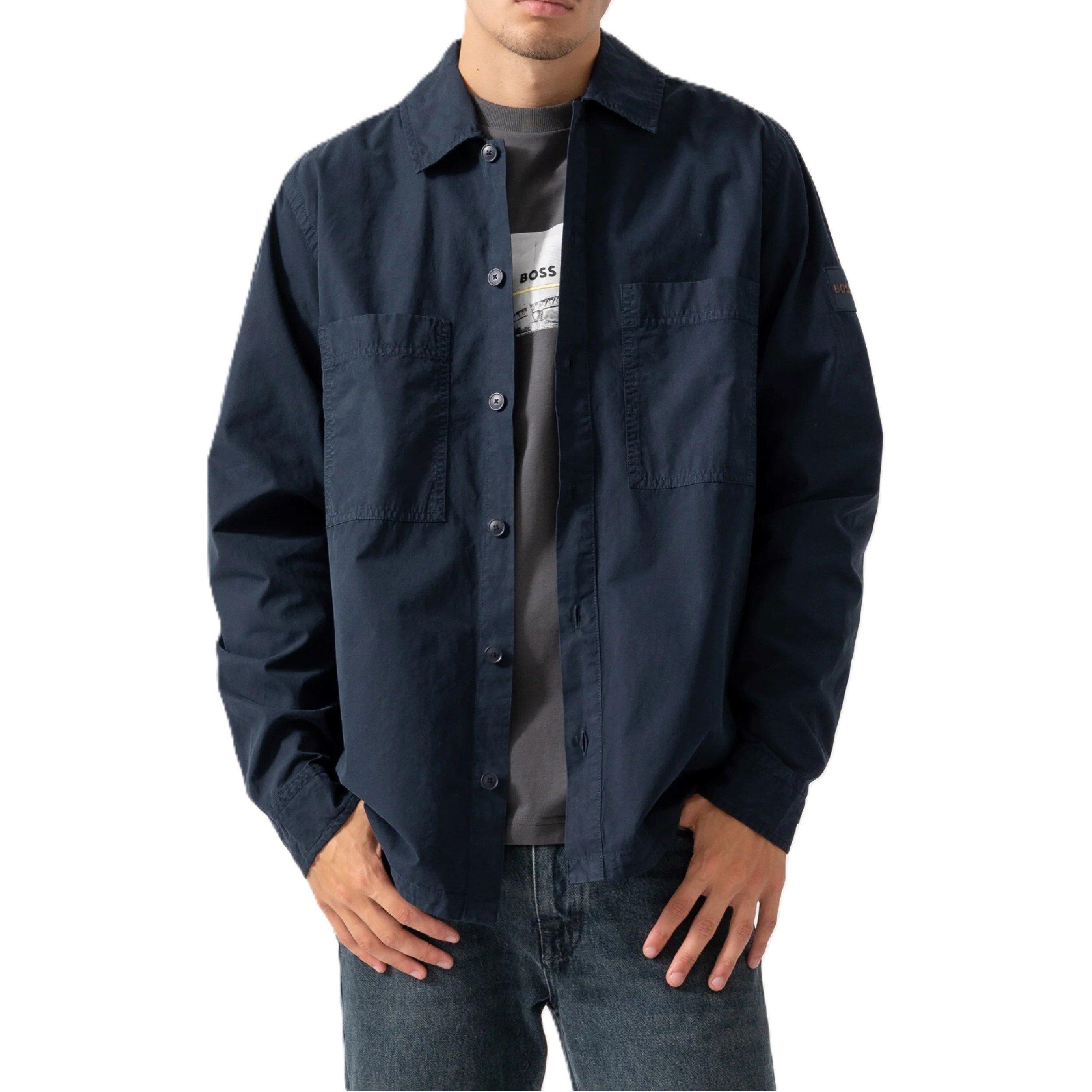 Boss Men's Locky M Long Sleeve Oxford Shirt - Dark Blue - 2XL