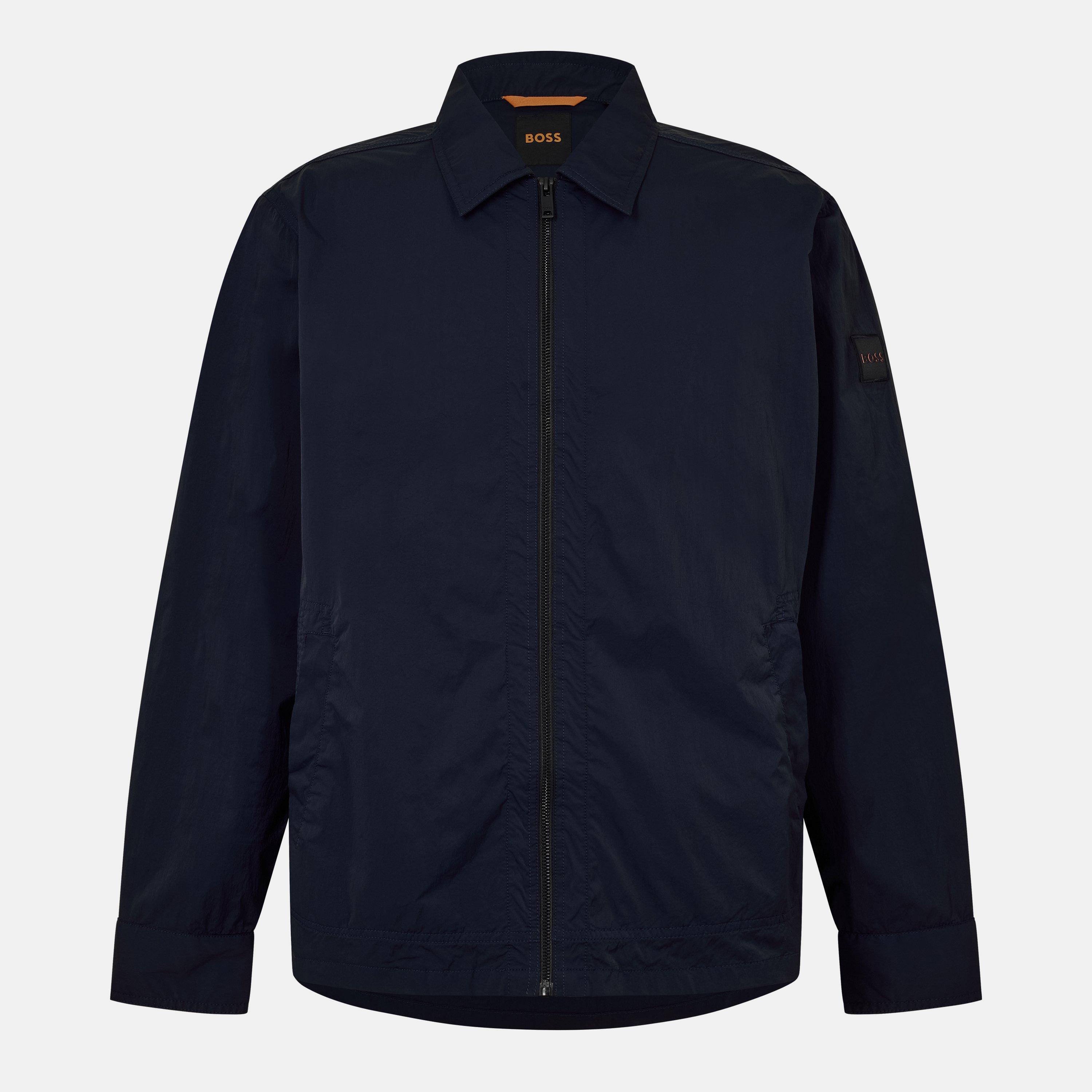 Dark Blue - Boss - Men's Leejay Long Sleeve Oxford Shirt - 1