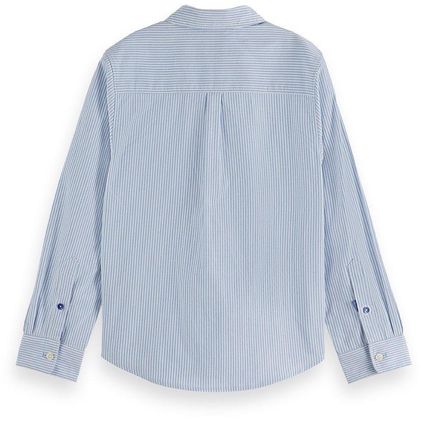 Blue Stripe - Scotch and Soda - Kids' Long Sleeve Oxford Shirt - 2