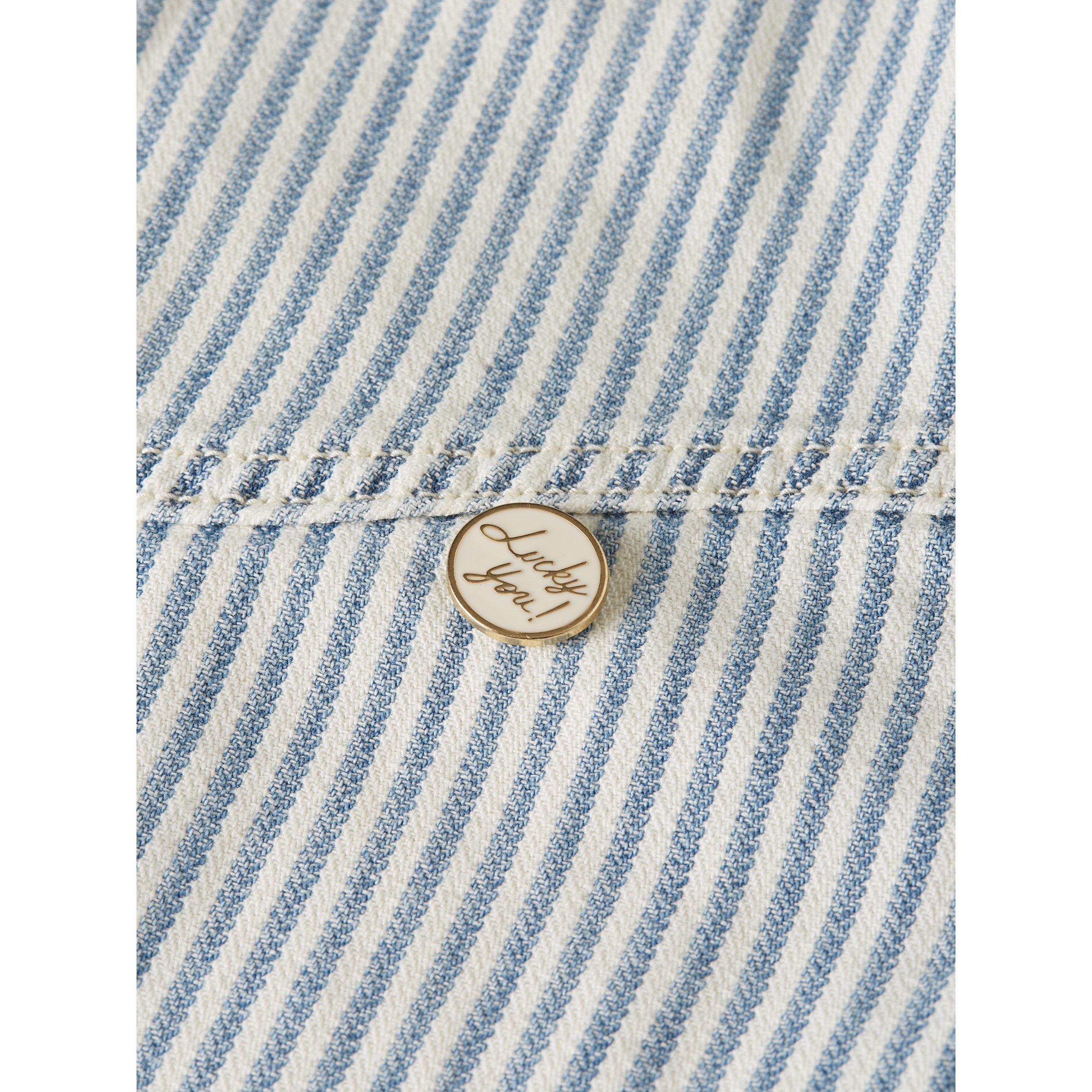 Indigo Stripe - Scotch and Soda - Kids' Patterned Short Sleeve Shirt - 3