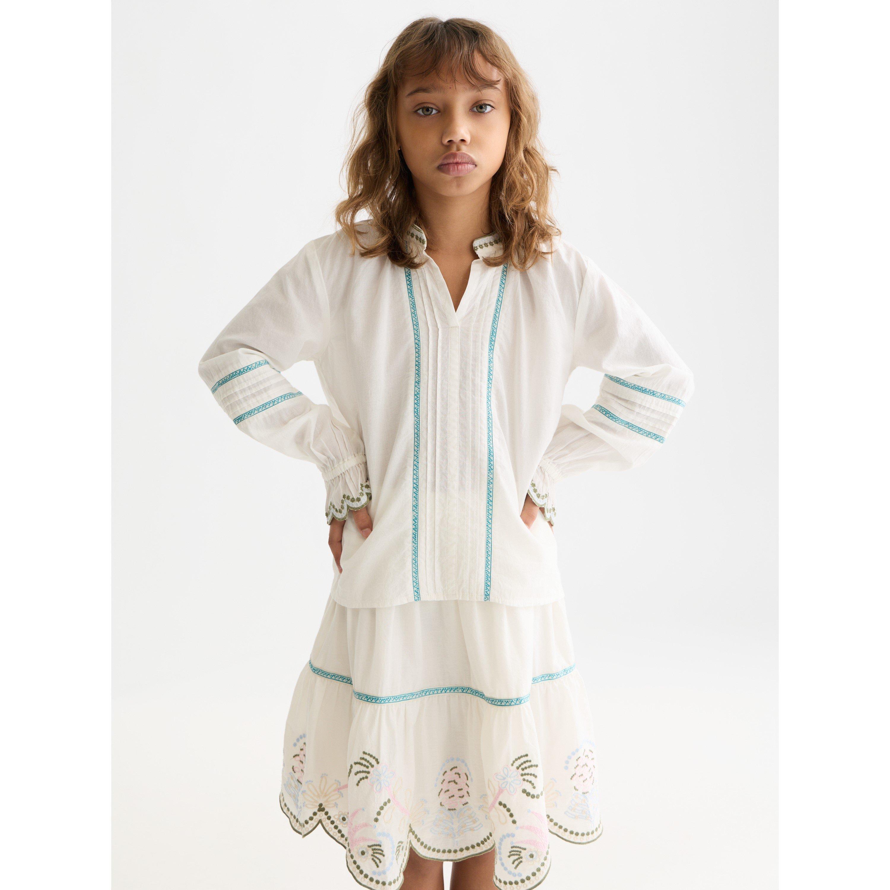 Scotch and Soda Kids' Long Sleeve Blouse - Eggnog - 12 Years