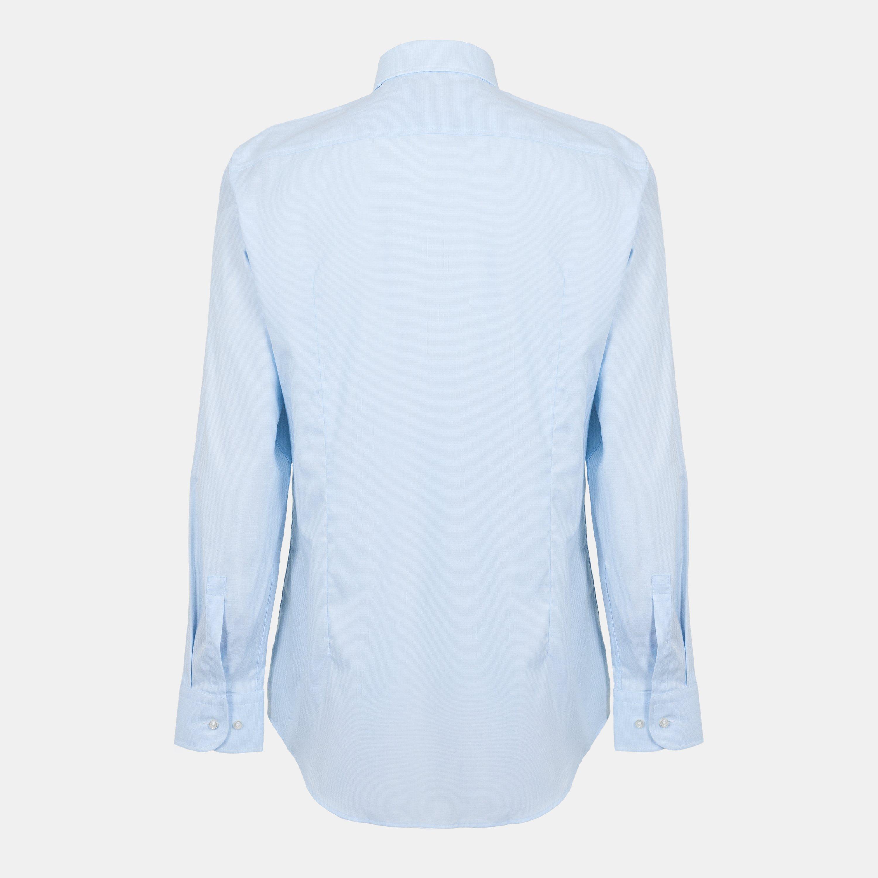 Lt/Pastel Blue - Boss - Men's H Hank Spread Long Sleeve Oxford Shirt - 2