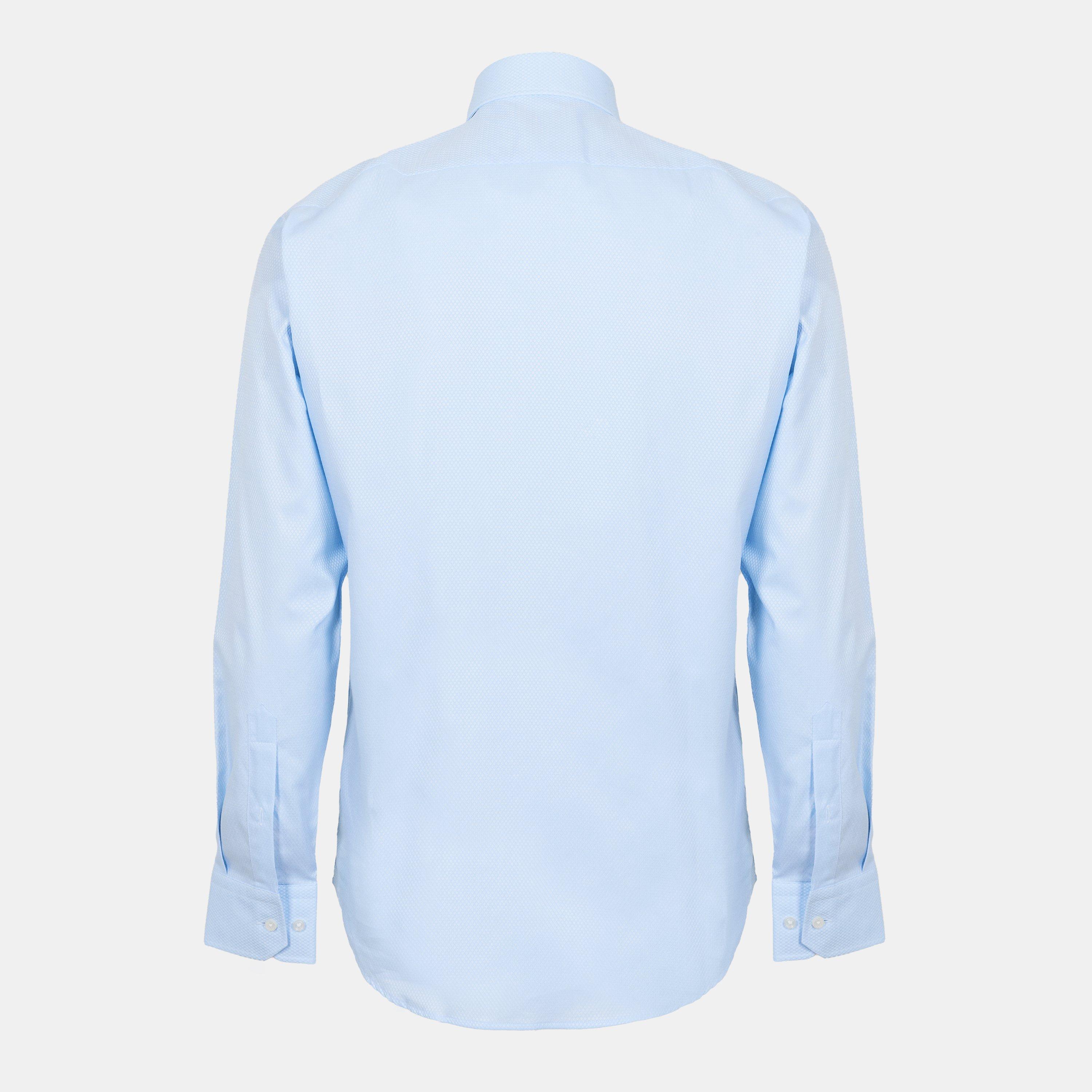 Lt/Pastel Blue - Boss - Men's H Joe Spread Long Sleeve Oxford Shirt - 2