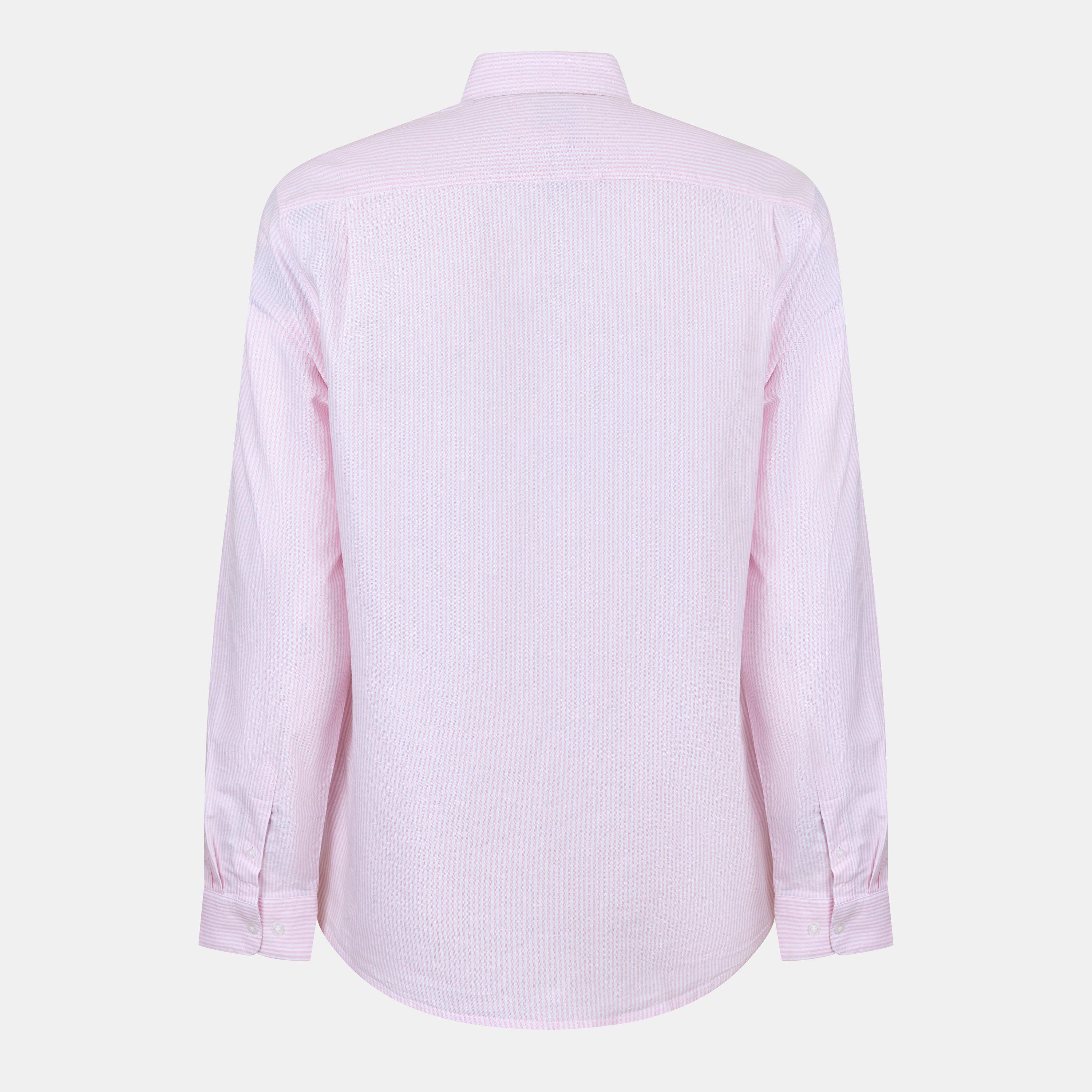 Roze/Wit - Peter Werth - Men's Long Sleeve Shirt - 2