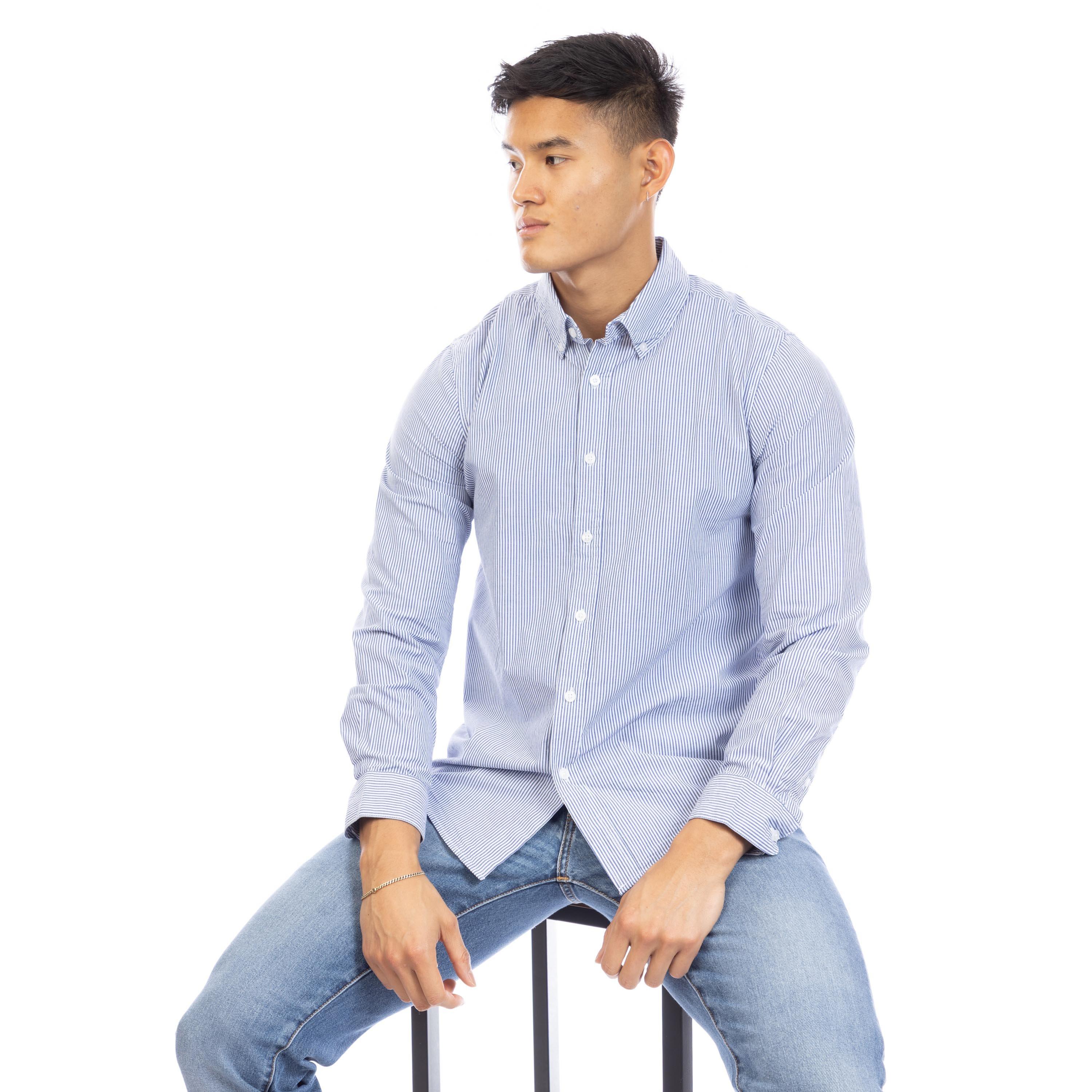 Marineblau/Weiß - Peter Werth - W Pinle Shirt Sn99 - 4