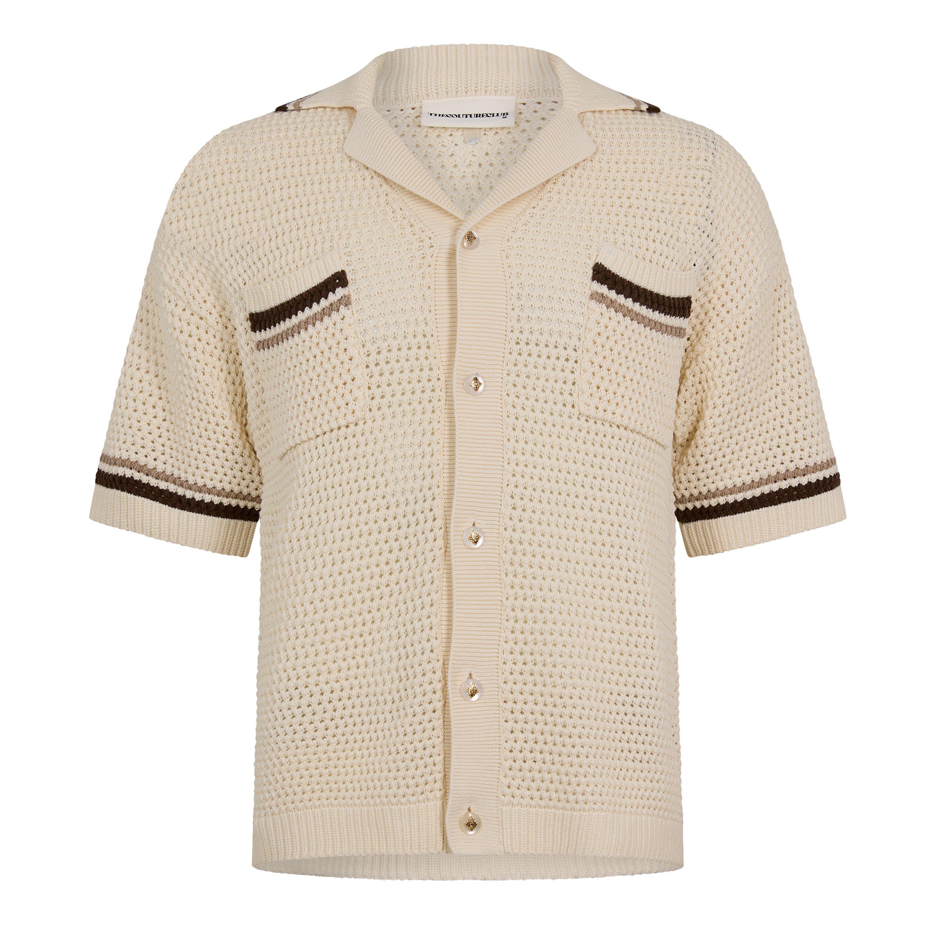 Off White - The Couture Club - Men's Patterned Short Sleeve Shirt - 1