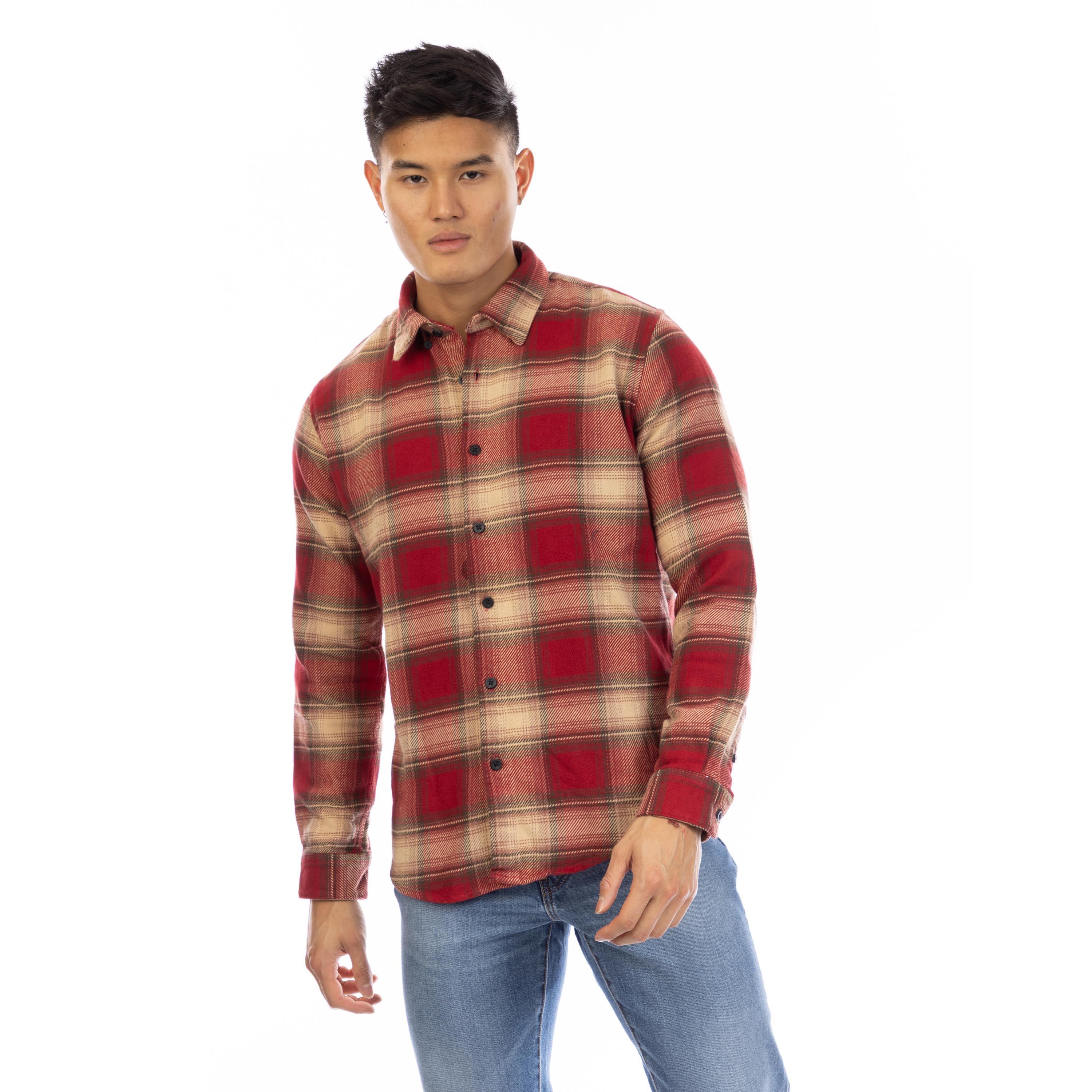 Red - Peter Werth - Men's Bagley Long Sleeve Shirt - 1