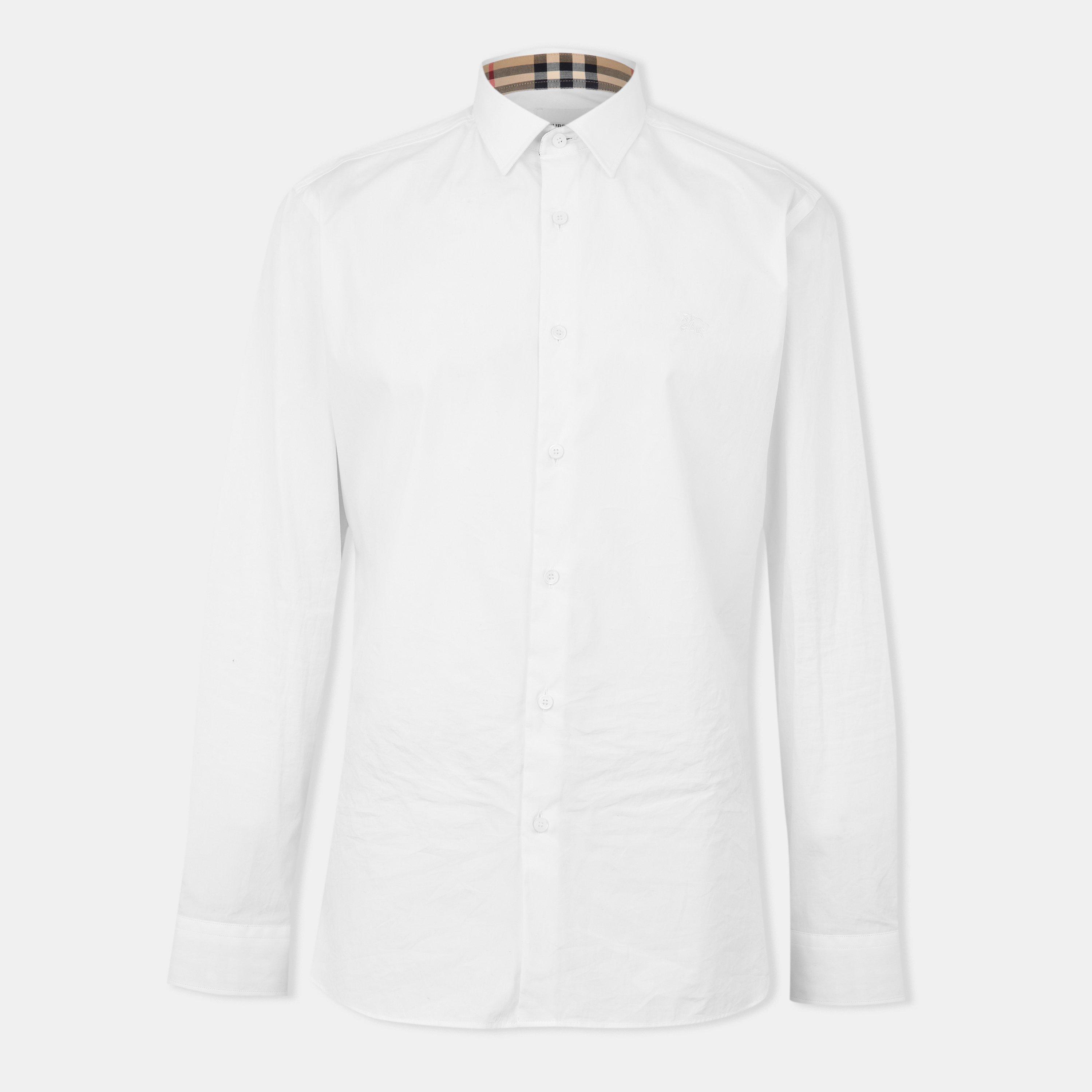 White A1464 - Burberry - Men's Checked Cotton Sherfield Shirt - 1