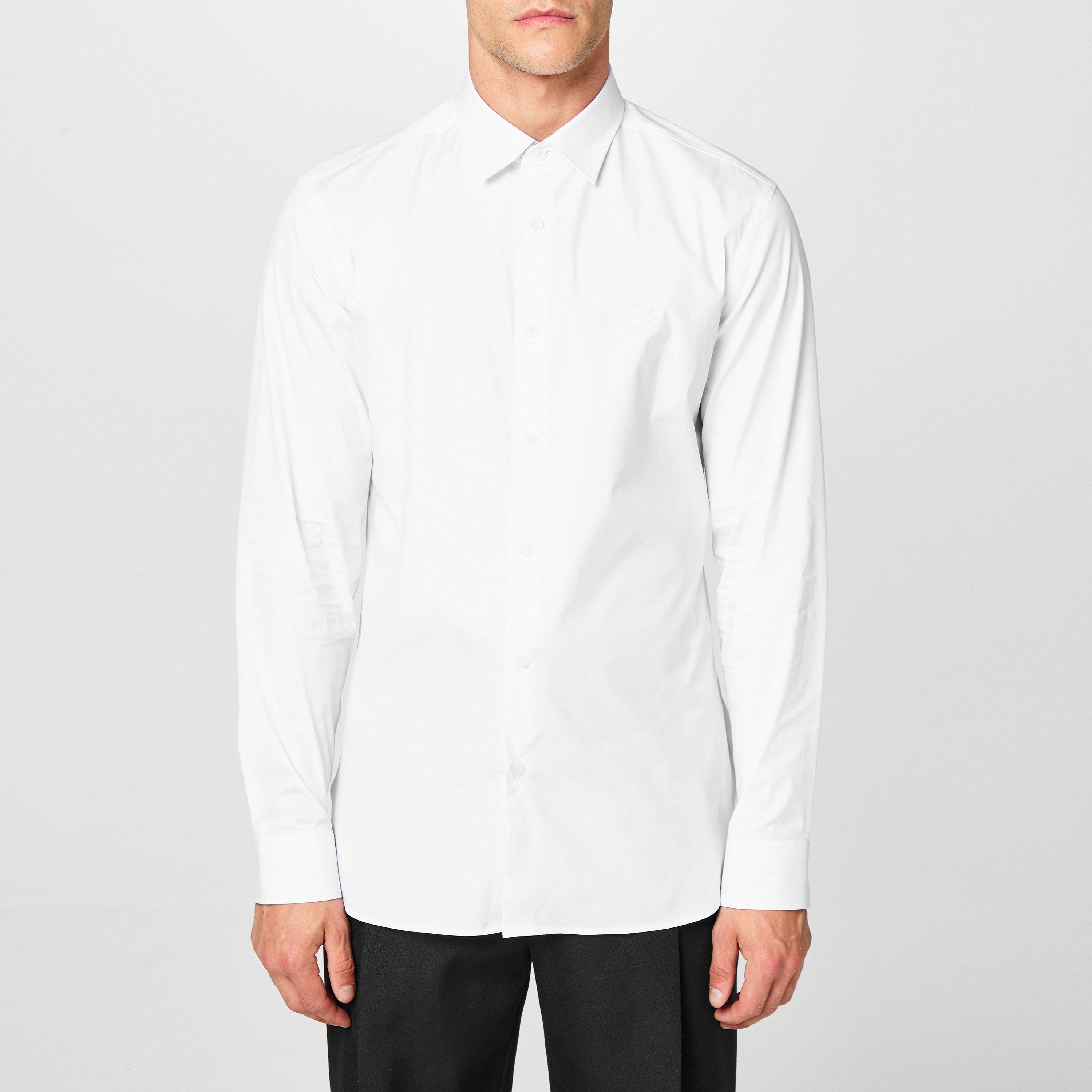 White A1464 - Burberry - Men's Checked Cotton Sherfield Shirt - 3