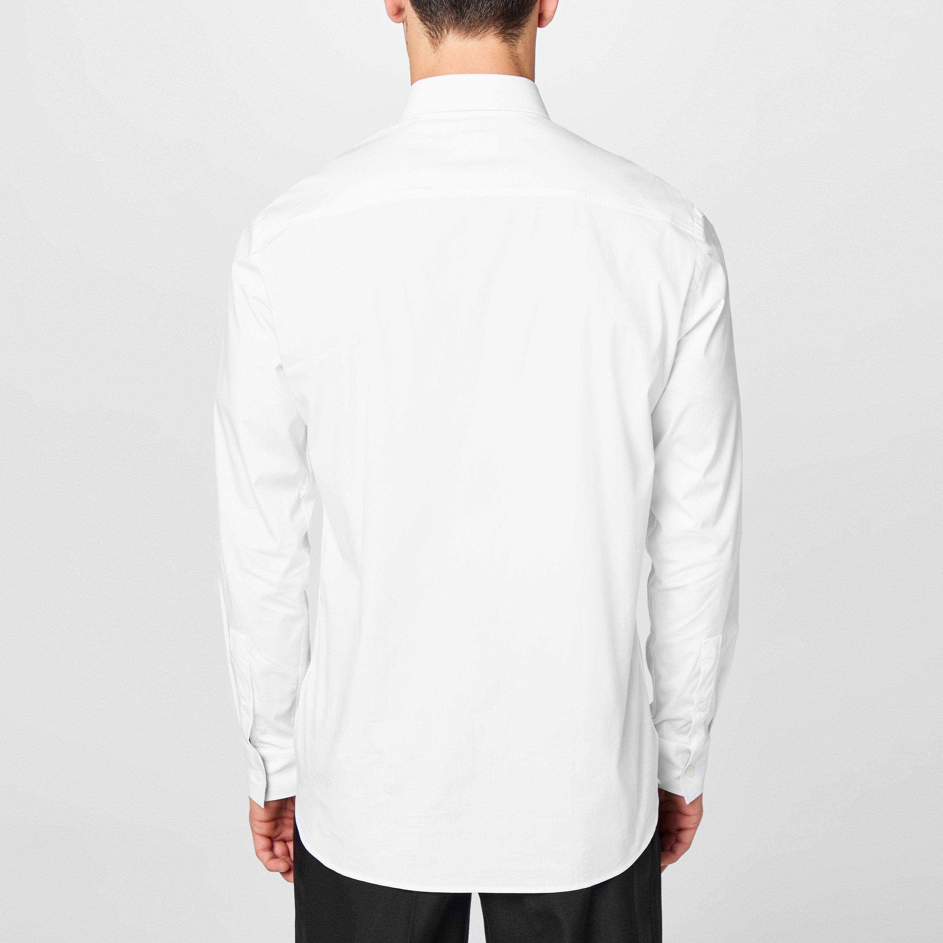 White A1464 - Burberry - Men's Checked Cotton Sherfield Shirt - 4