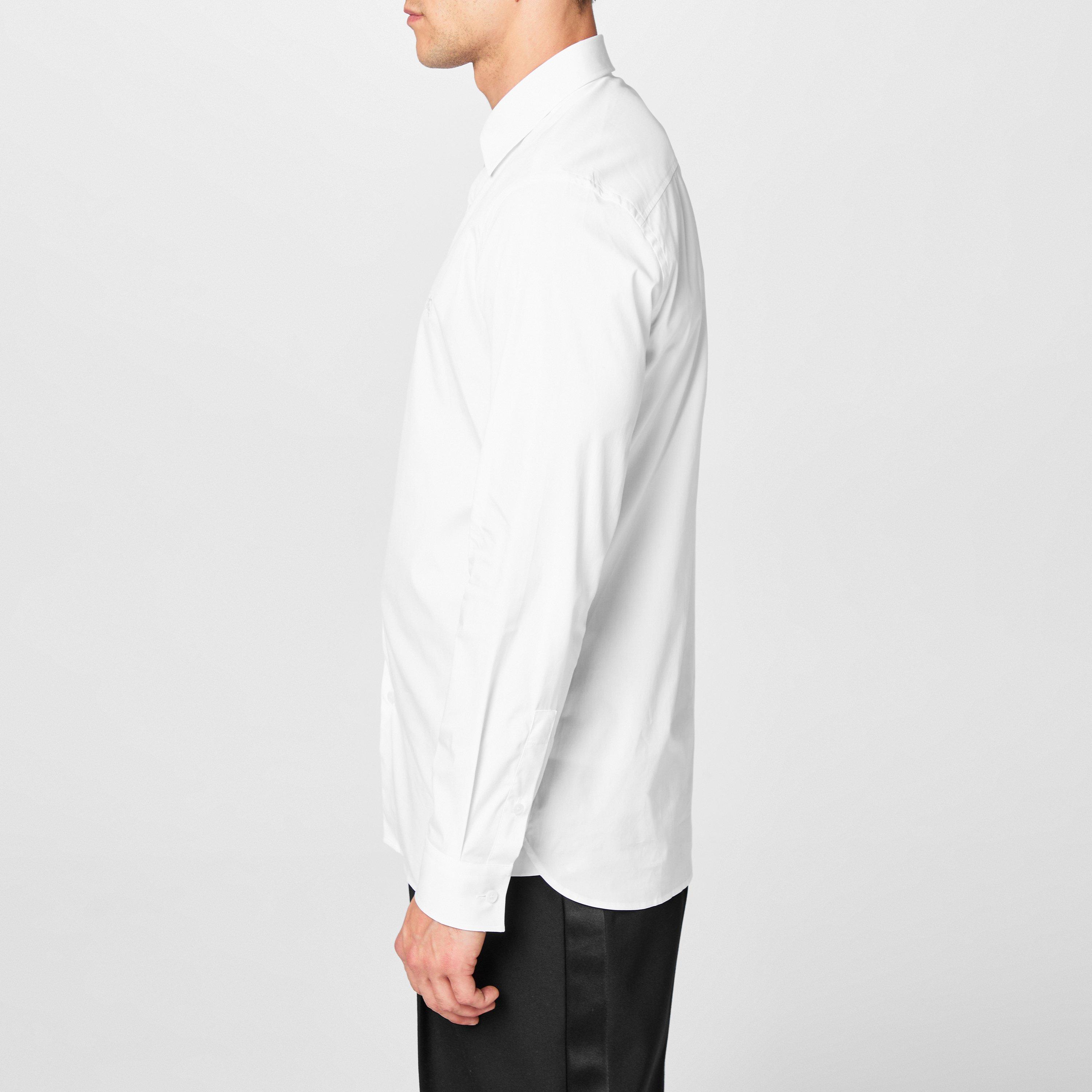 White A1464 - Burberry - Men's Checked Cotton Sherfield Shirt - 5