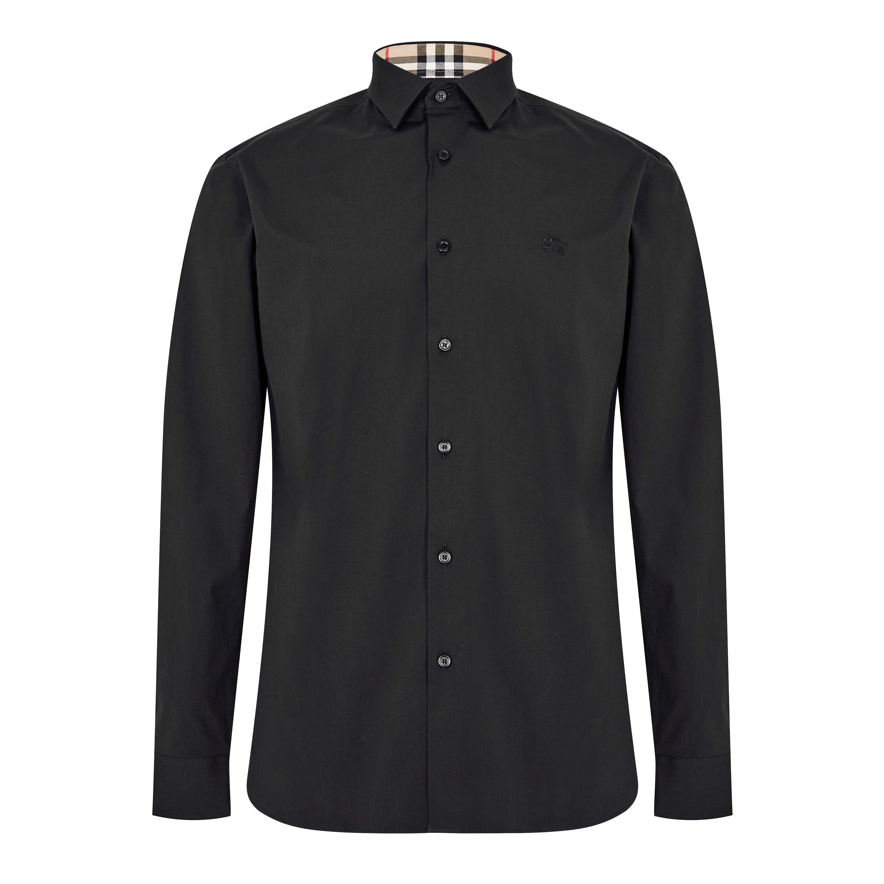Black A1189 - Burberry - Men's Checked Cotton Sherfield Shirt - 7