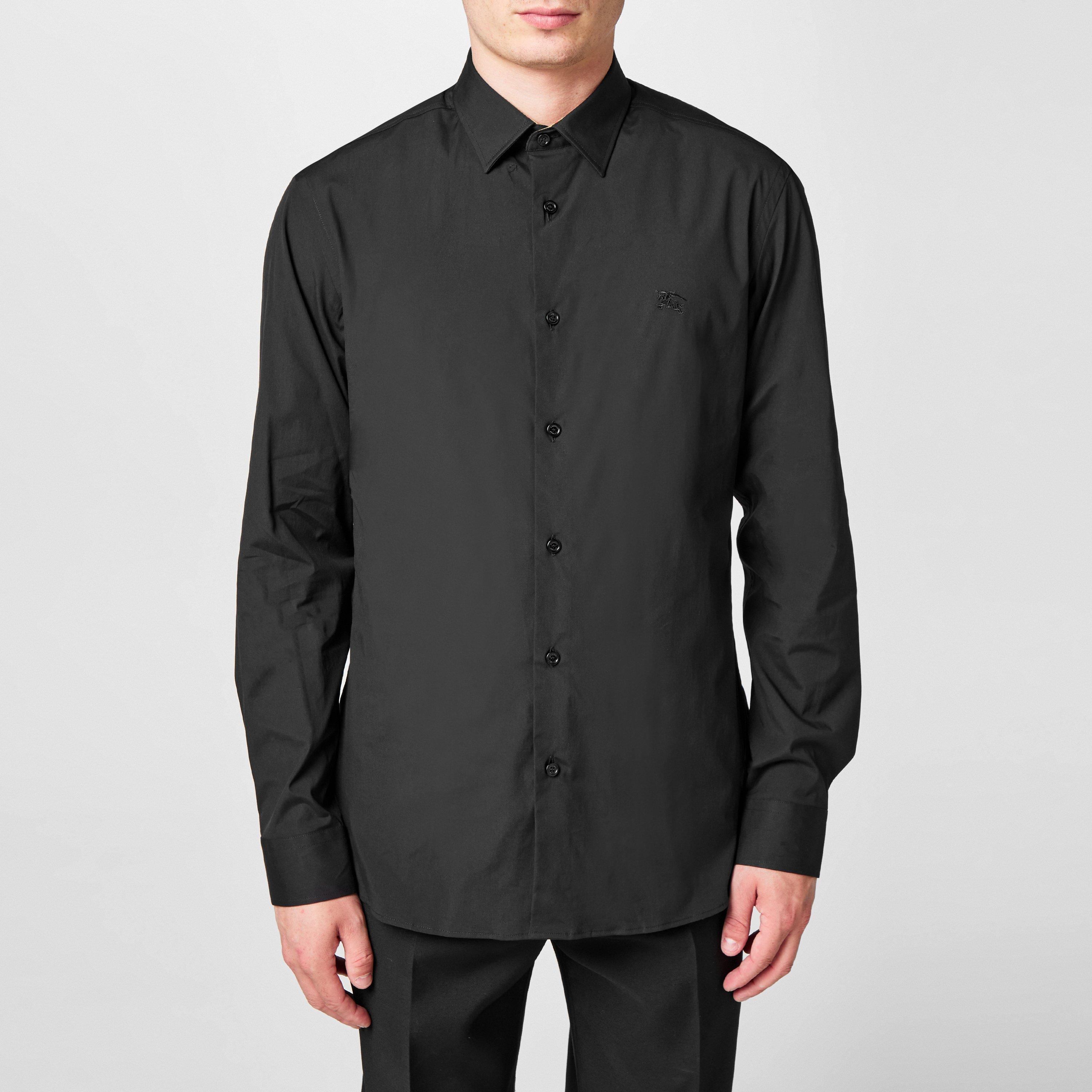 Black A1189 - Burberry - Men's Checked Cotton Sherfield Shirt - 3