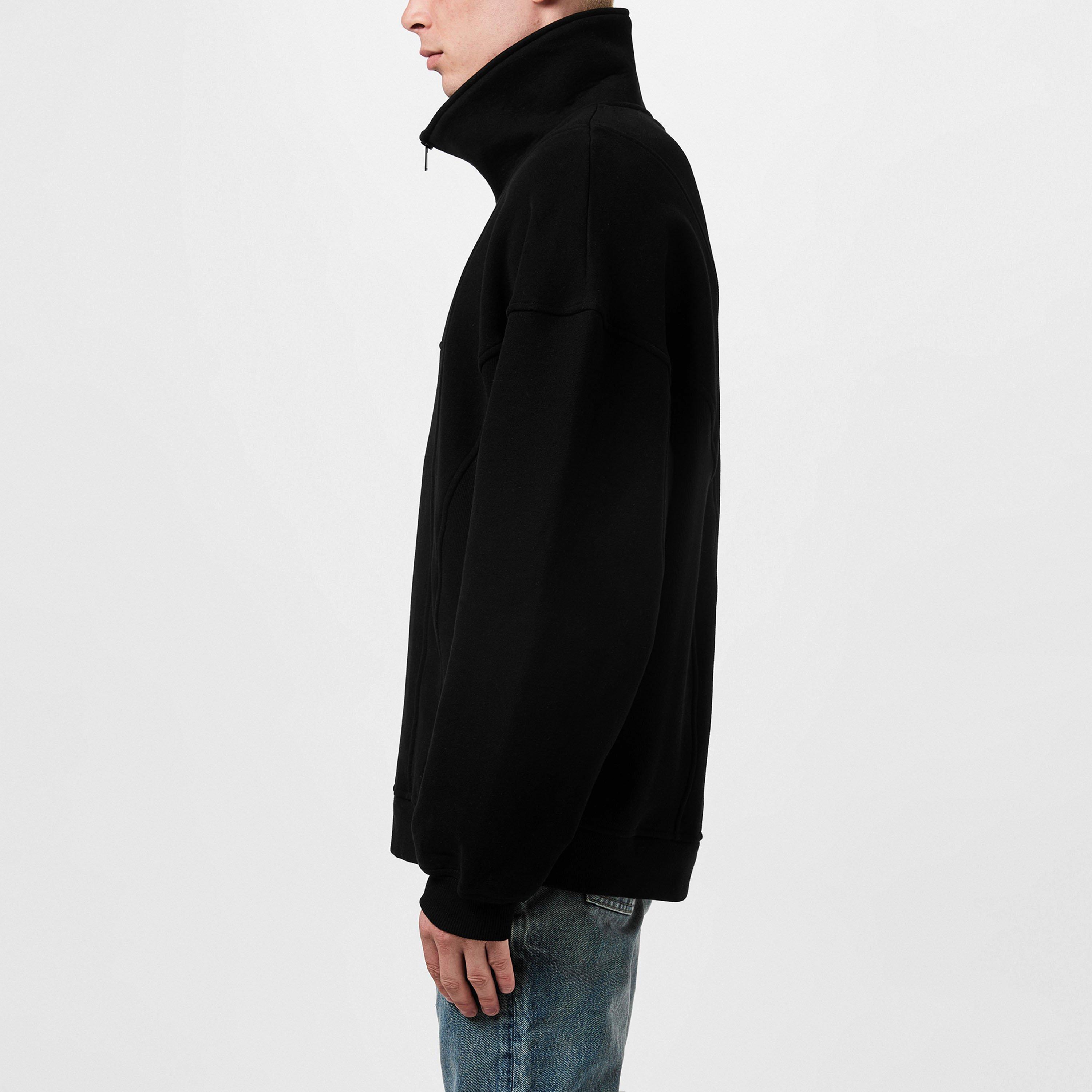 Noir - Saint Laurent - Half Zip Logo Sweatshirt - 2