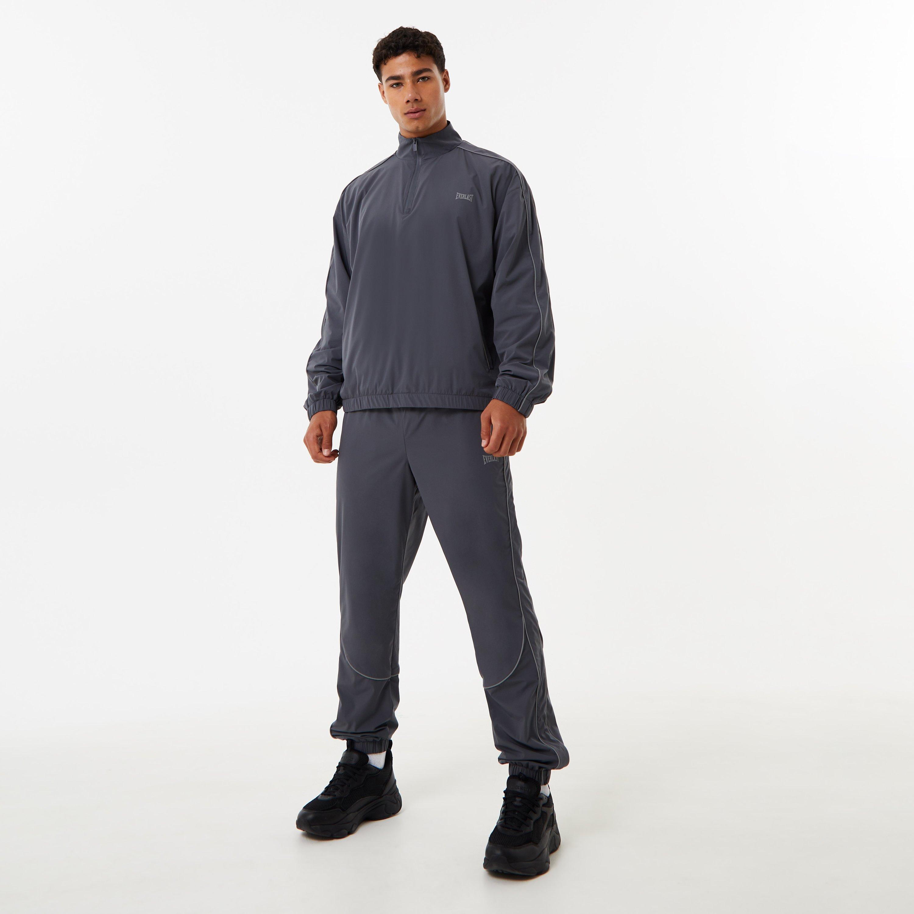 Cinzento Tubarão - Everlast - Piping Track Top - 6