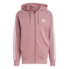 adidas Essentials French Terry 3-Stripes Zip Hoodie Mens