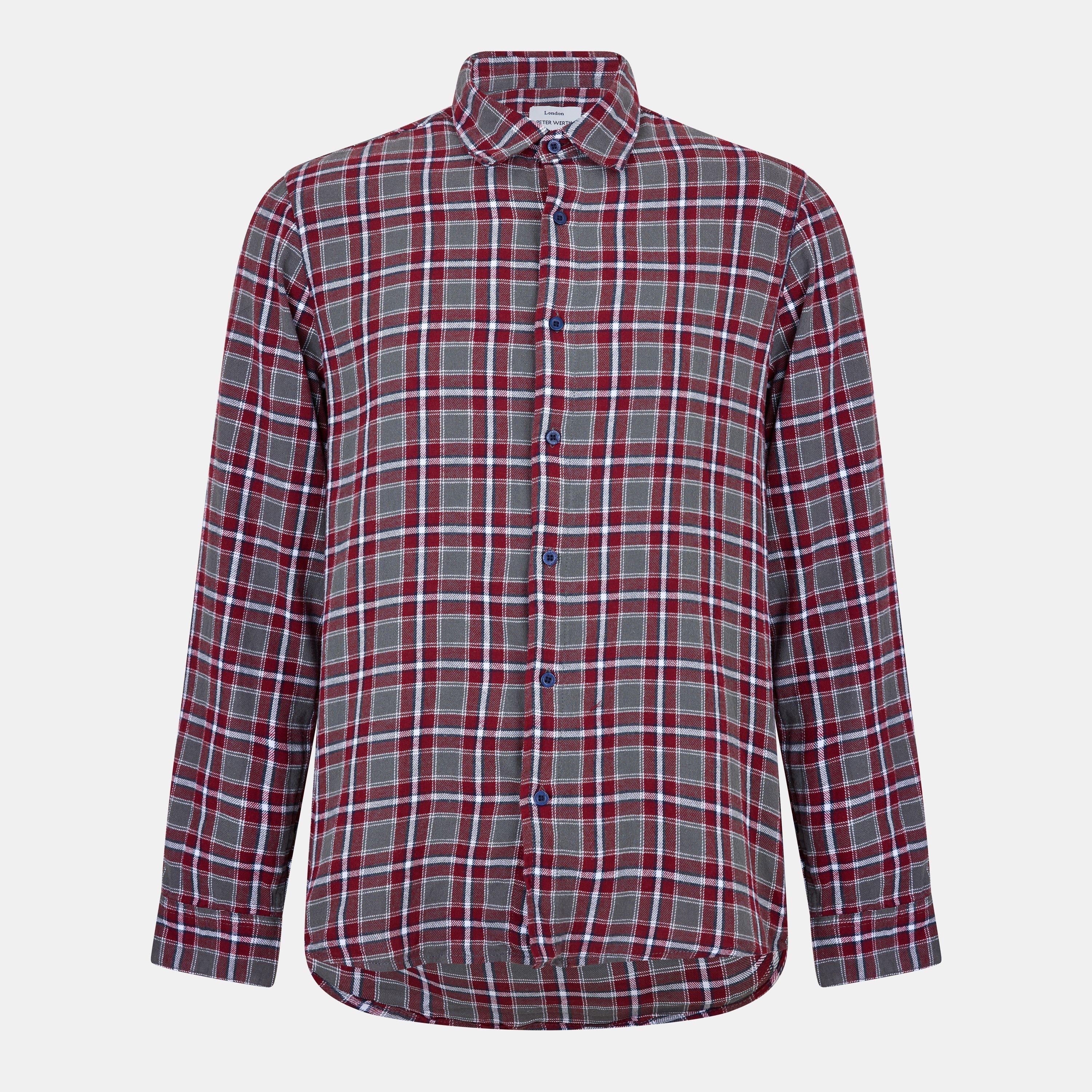 Multi - Peter Werth - Men's Enbrook Long Sleeve Plain Shirt - 1