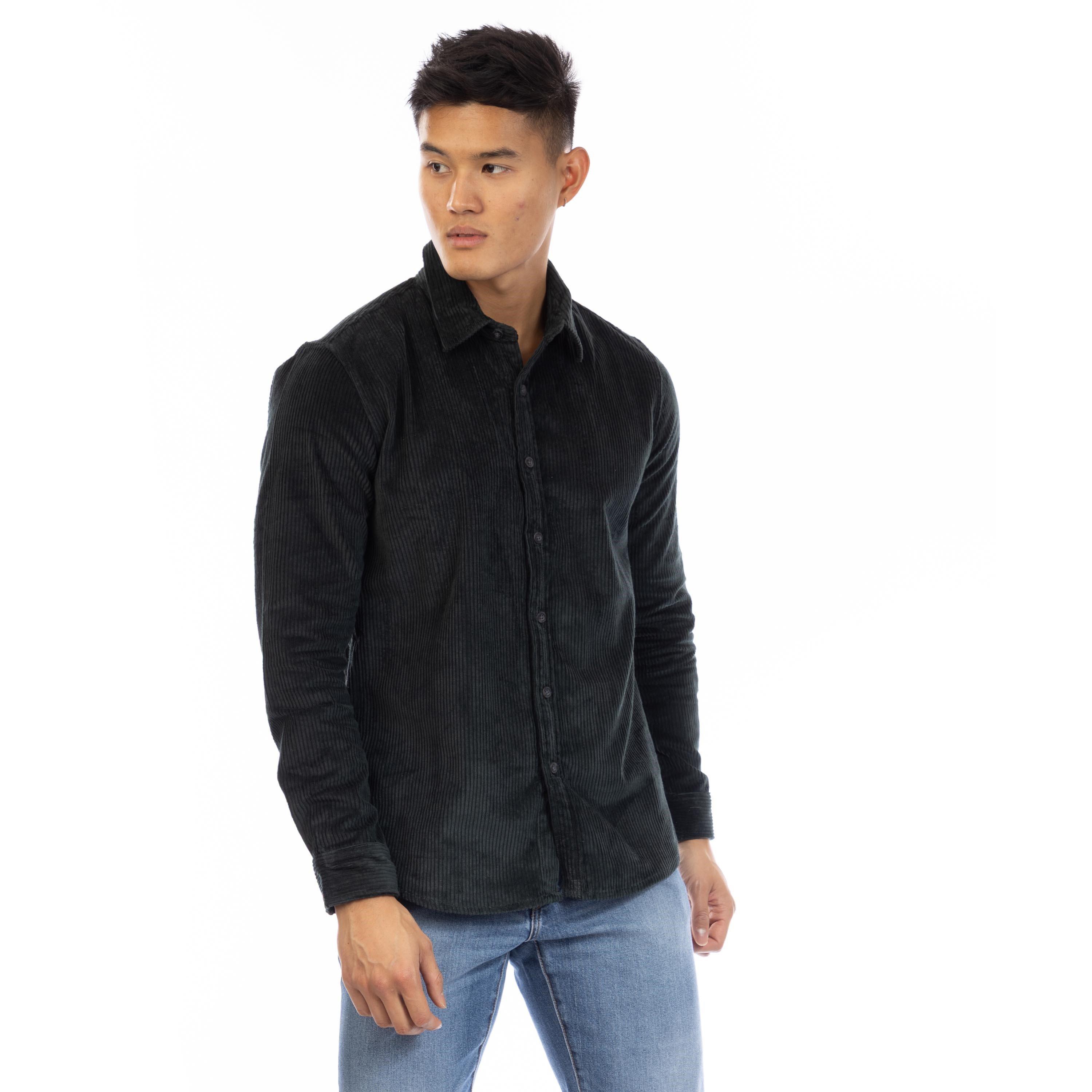 Olive - Peter Werth - Men's Crawford Long Sleeve Shirt - 1