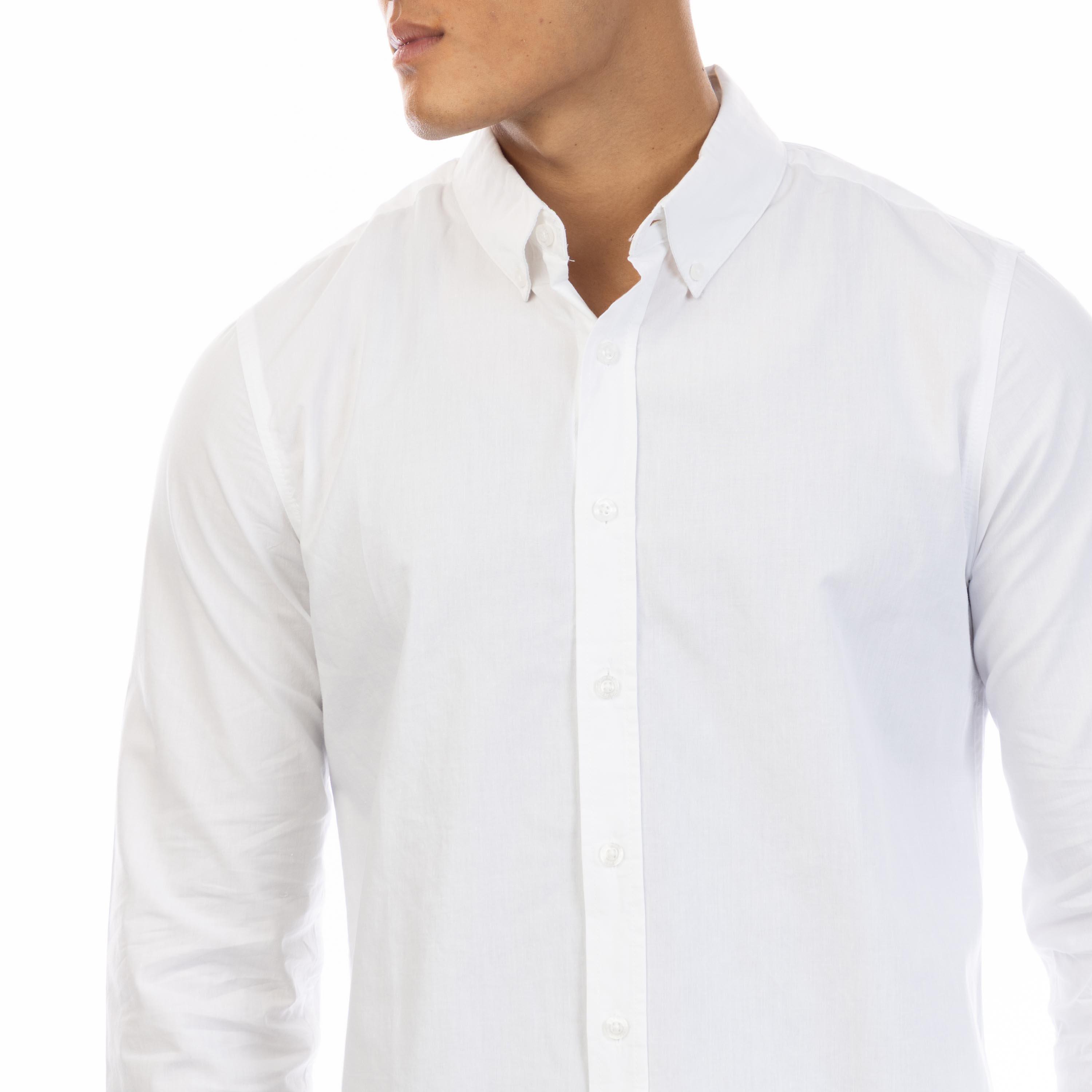 Wit - Peter Werth - Men's Long Sleeve Plain Shirt - 2