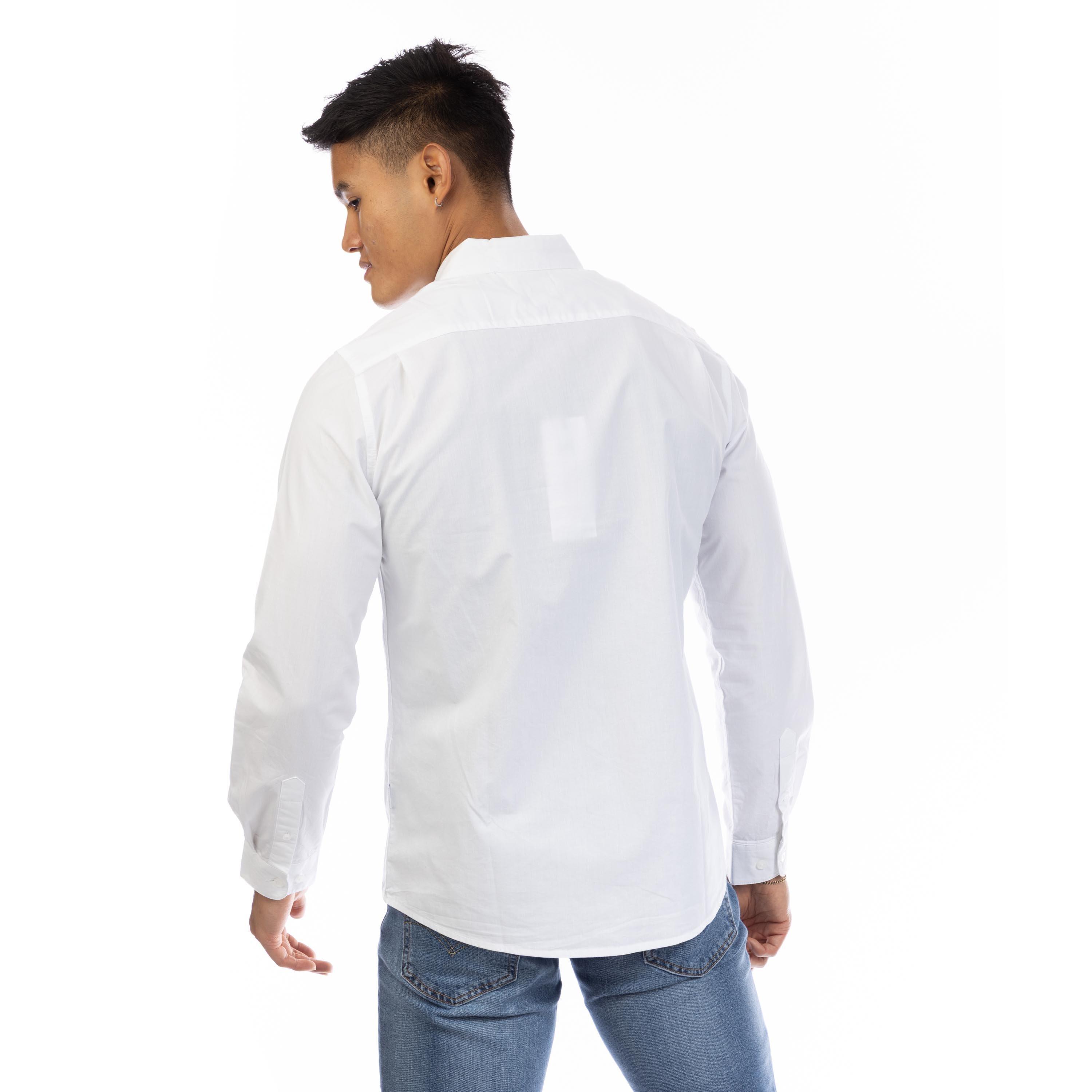 Wit - Peter Werth - Men's Long Sleeve Plain Shirt - 3