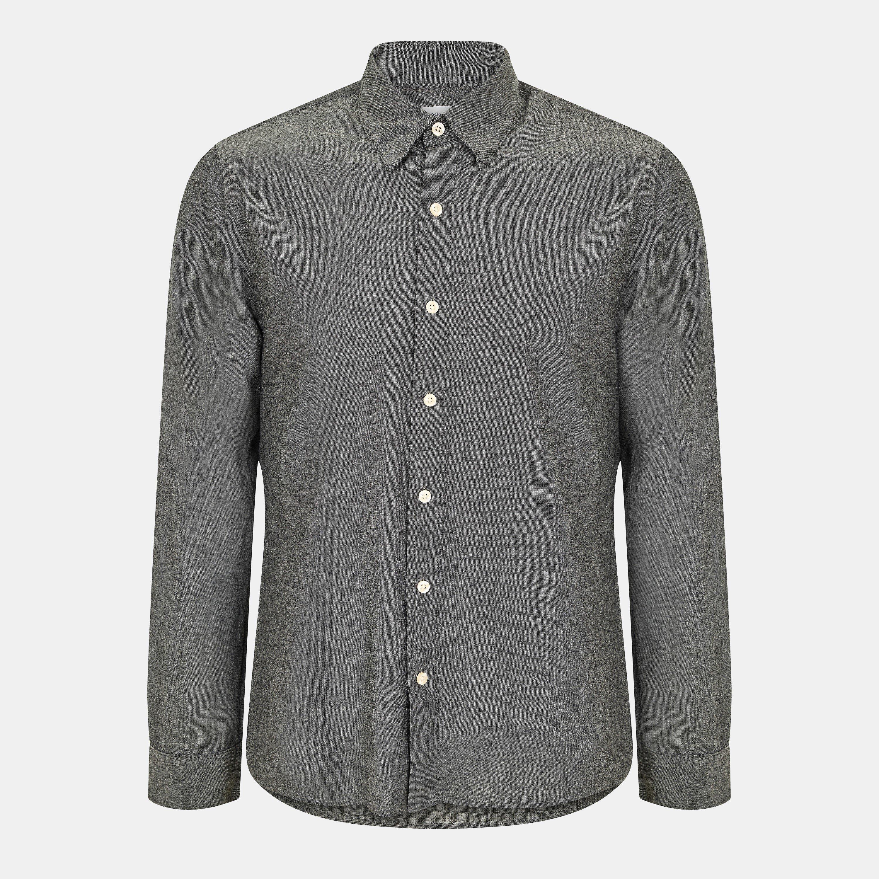 Black - Peter Werth - Men's Long Sleeve Plain Shirt - 1