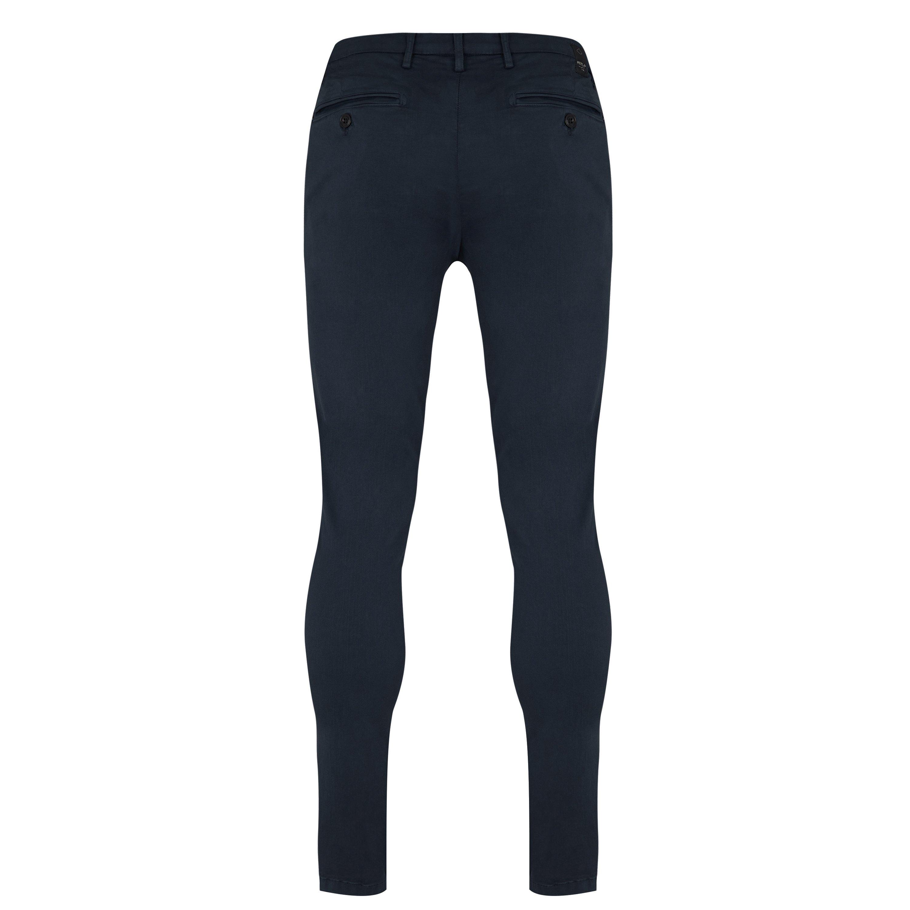 Blue 010 - Replay - Hyperflex Zeumar Slim Chinos - 2