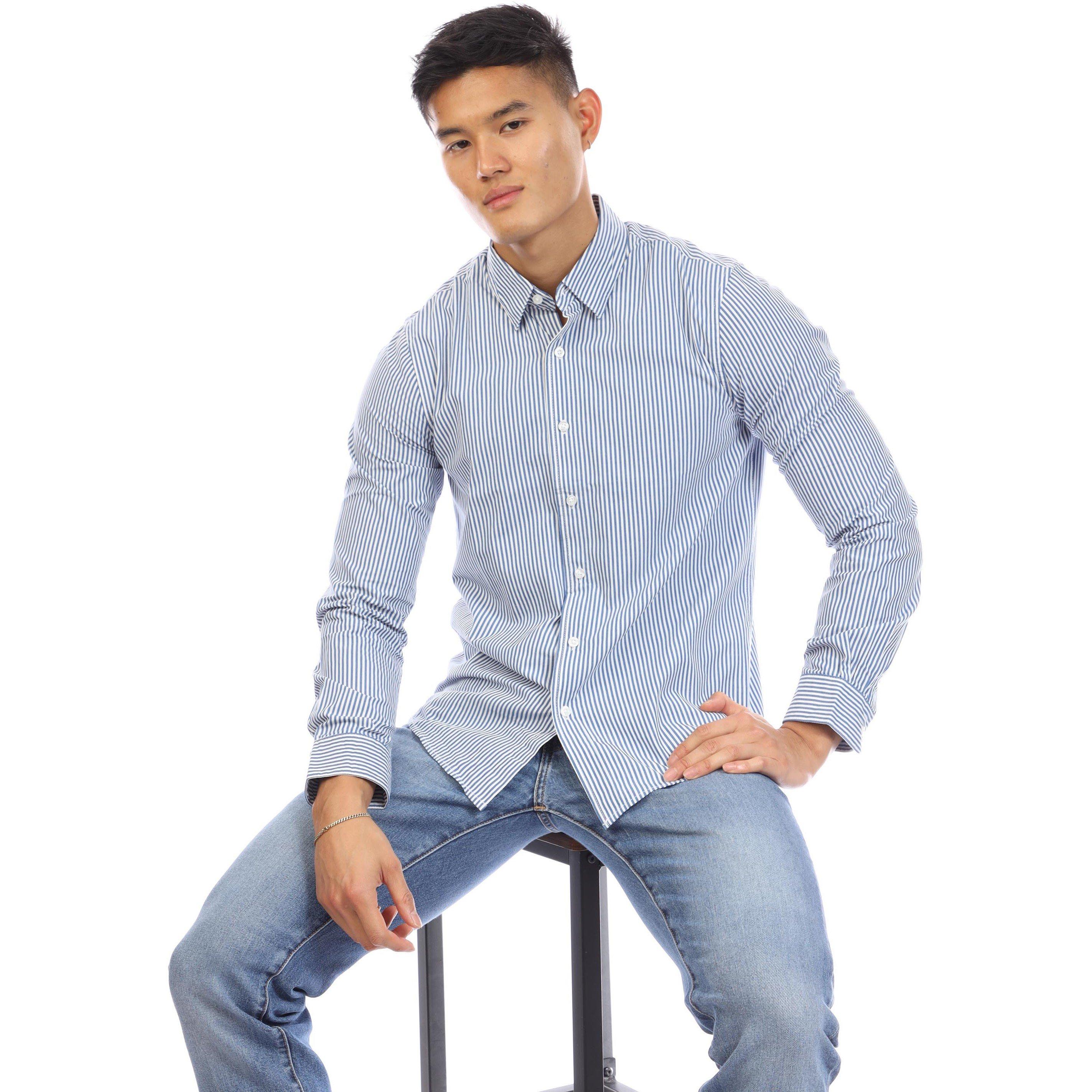 Marine/Blanc - Peter Werth - W Beasley Sht Sn99 - 4