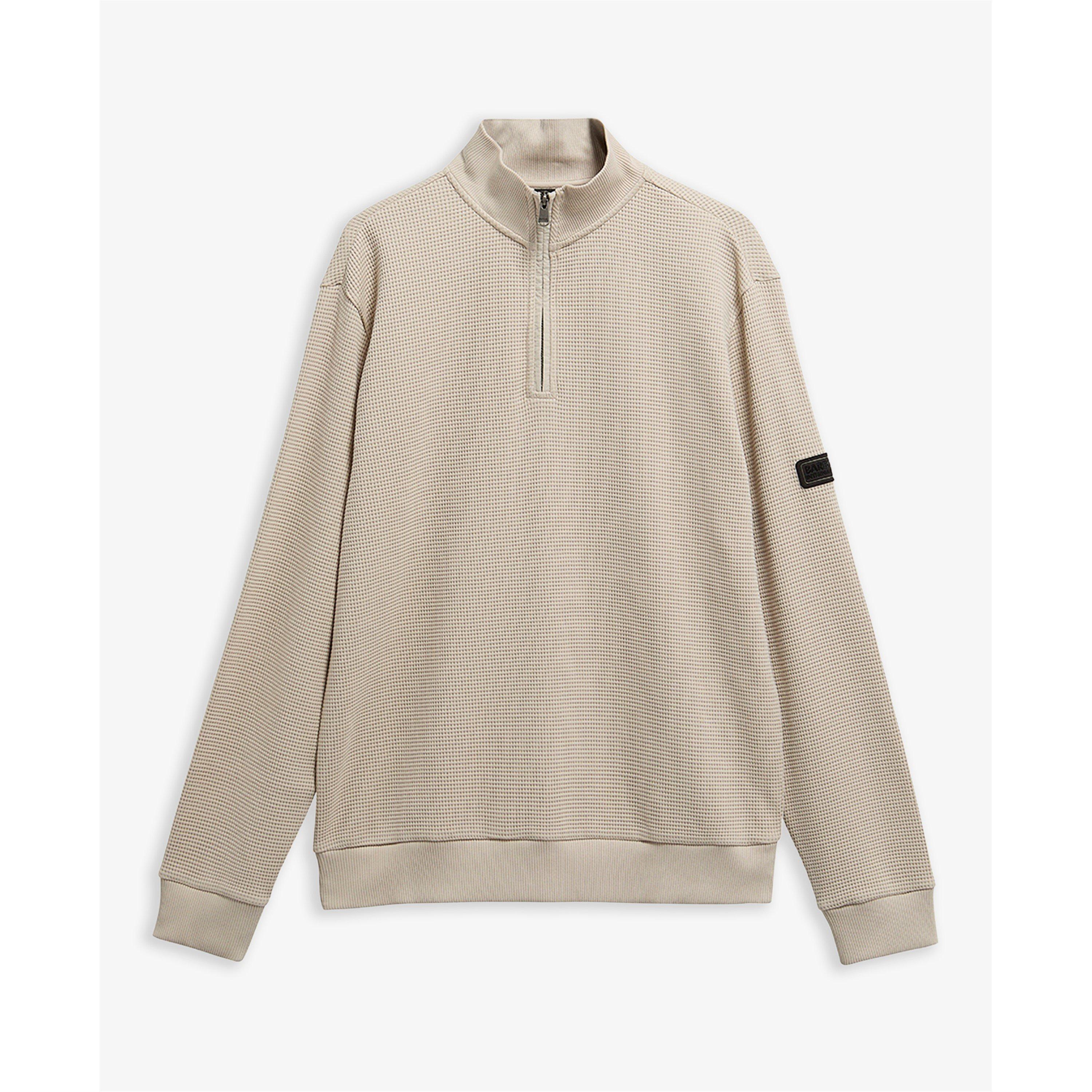 Barbour International Men's Quarter Zip Fleece - Mist BE12 - XL