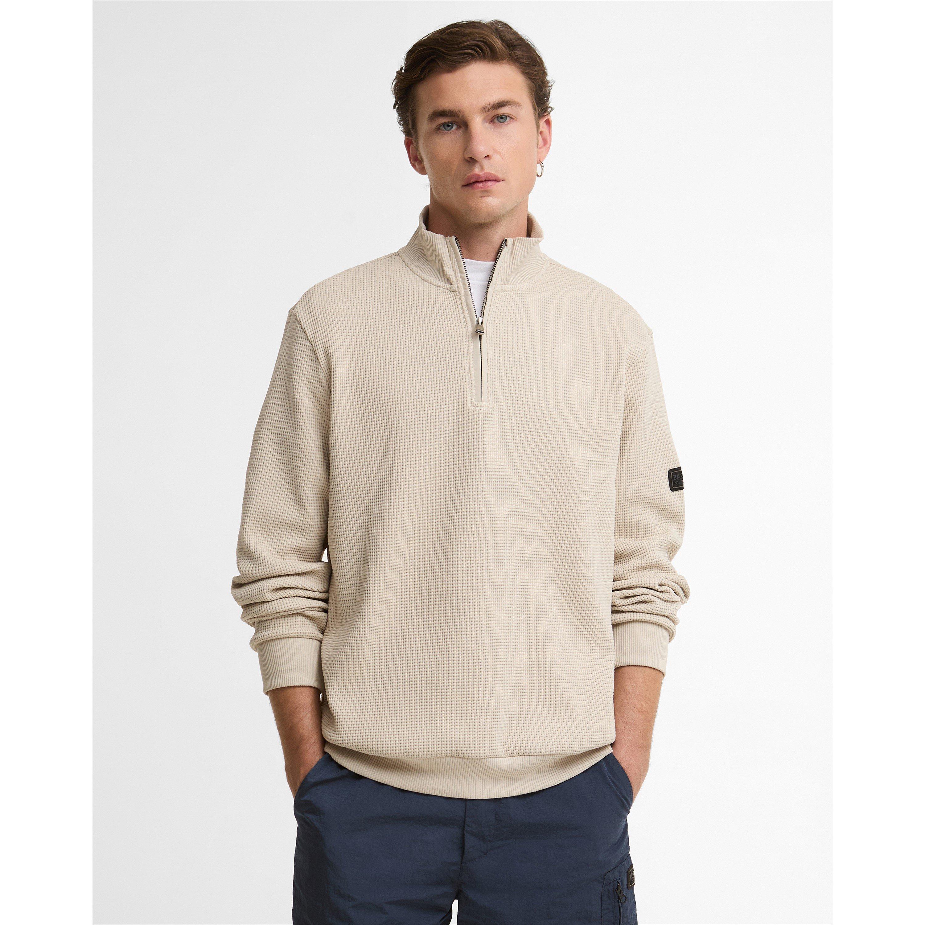 Mist BE12 - Barbour International - Men's Quarter Zip Fleece - 2