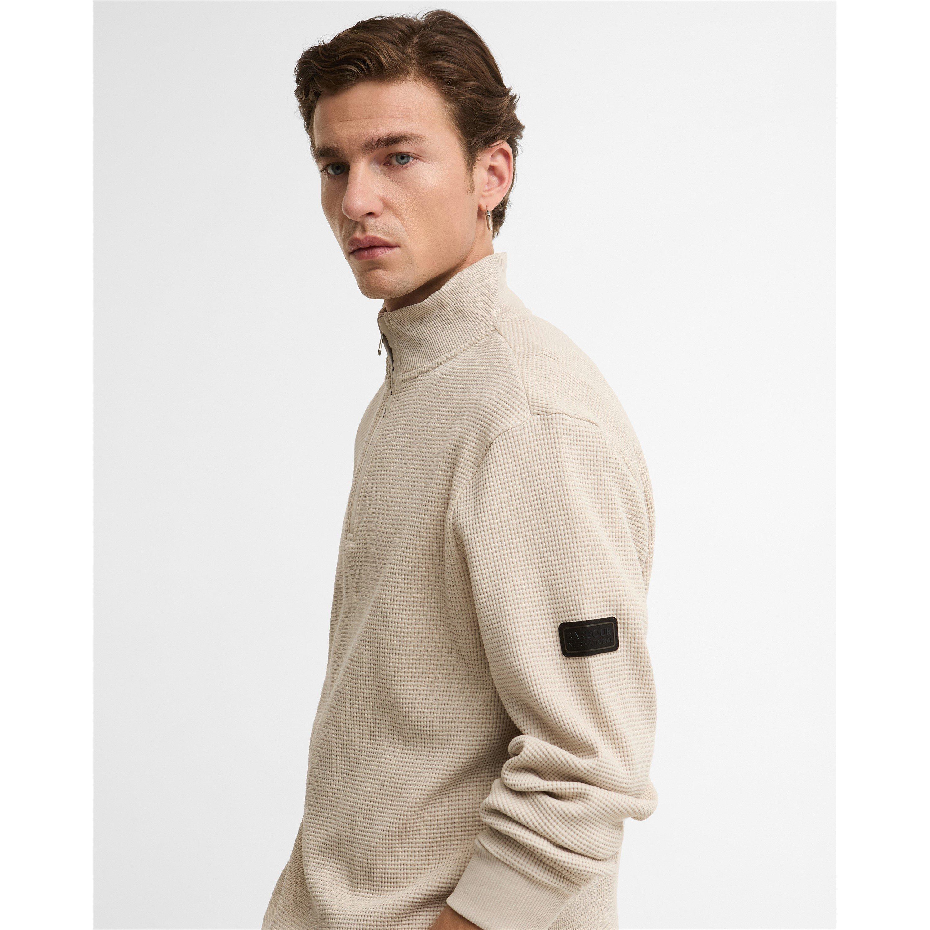 Mist BE12 - Barbour International - Men's Quarter Zip Fleece - 4