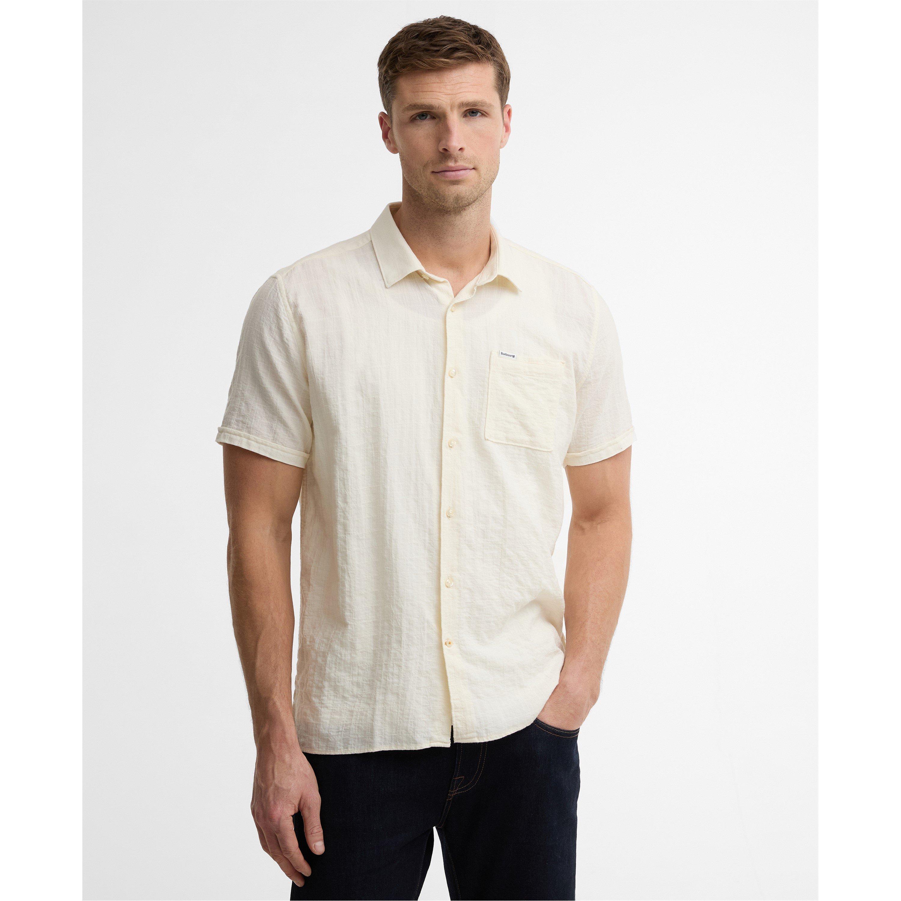 Whspr Wht WH32 - Barbour - Men's Short Sleeve Patterned Shirt - 2