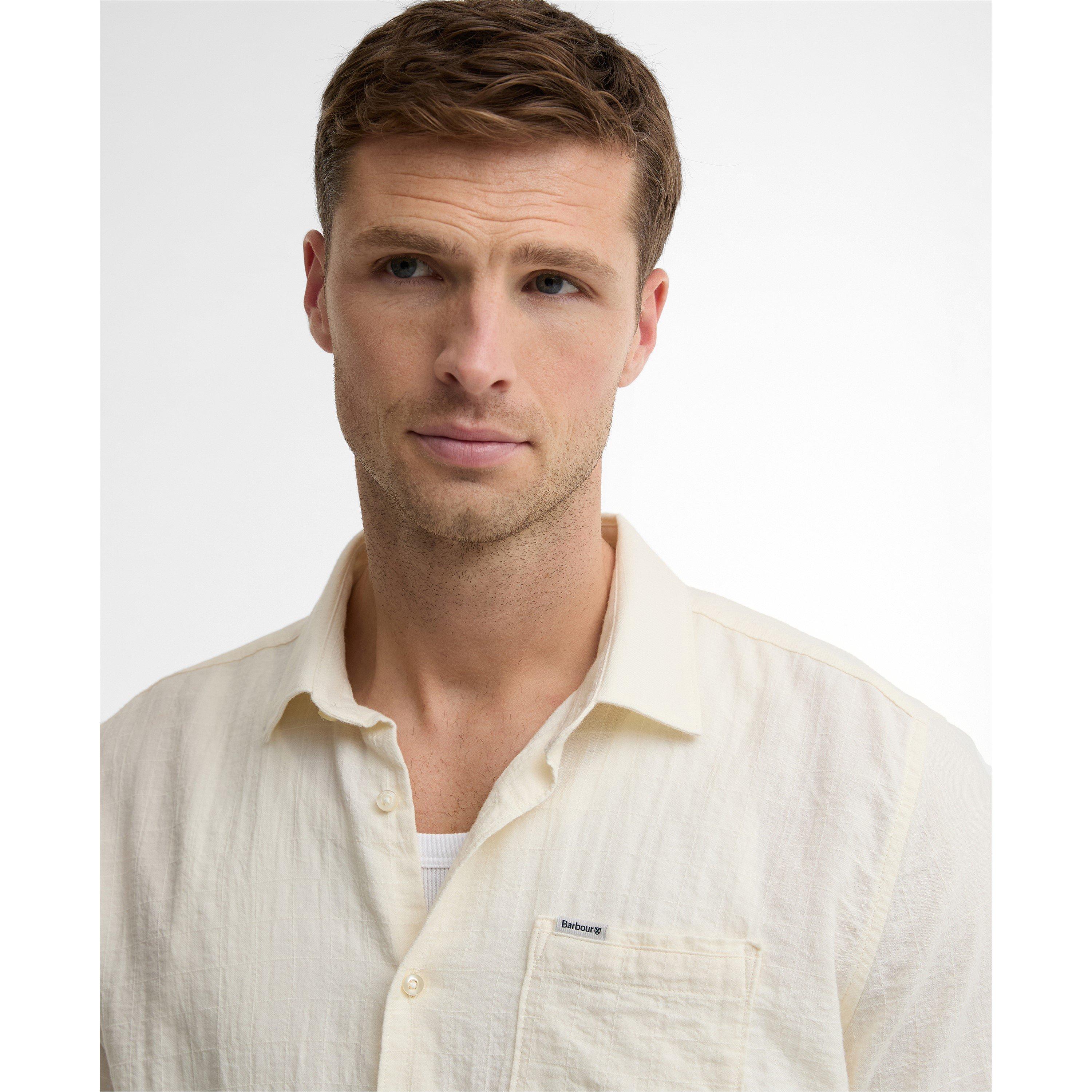 Whspr Wht WH32 - Barbour - Men's Short Sleeve Patterned Shirt - 4