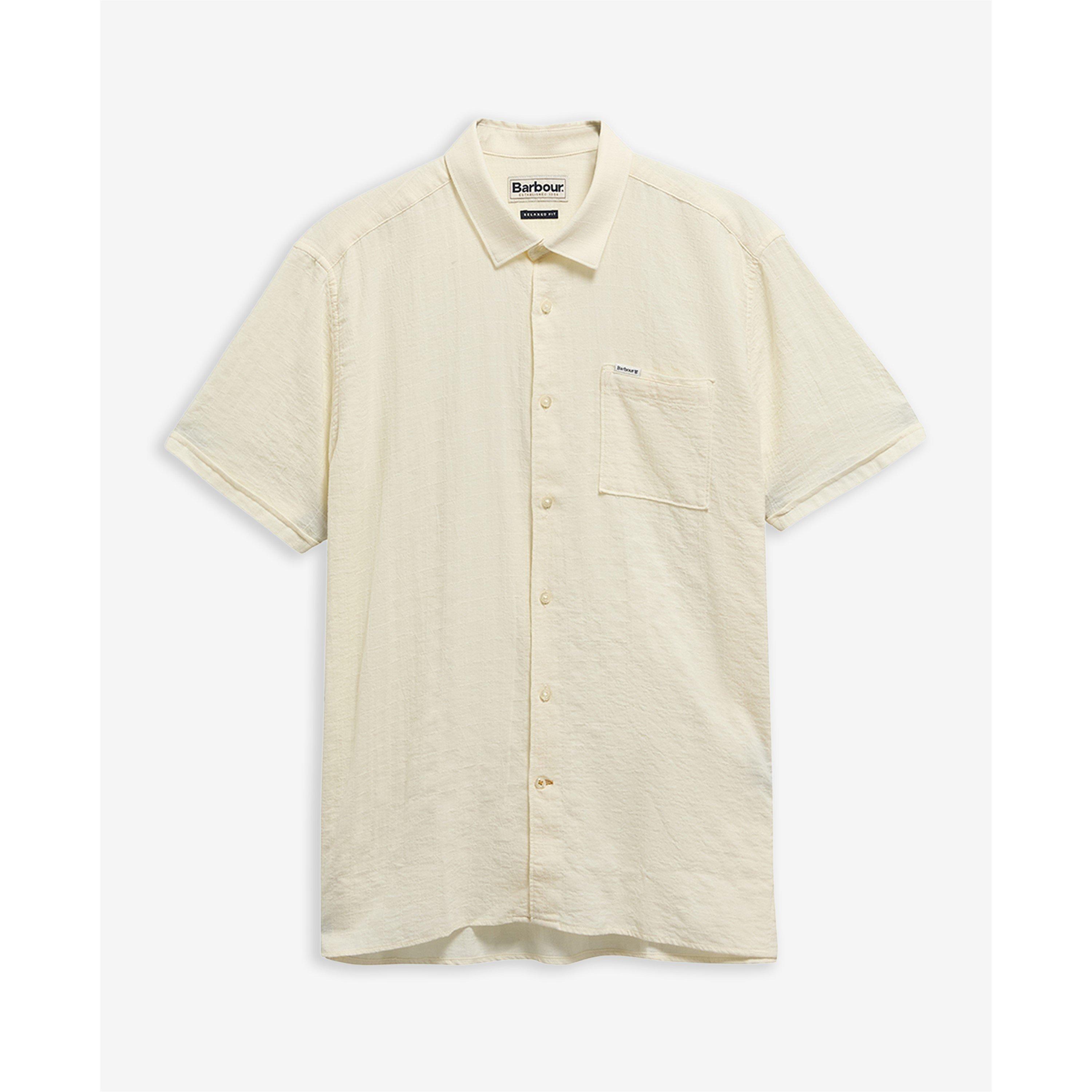 Whspr Wht WH32 - Barbour - Men's Short Sleeve Patterned Shirt - 5