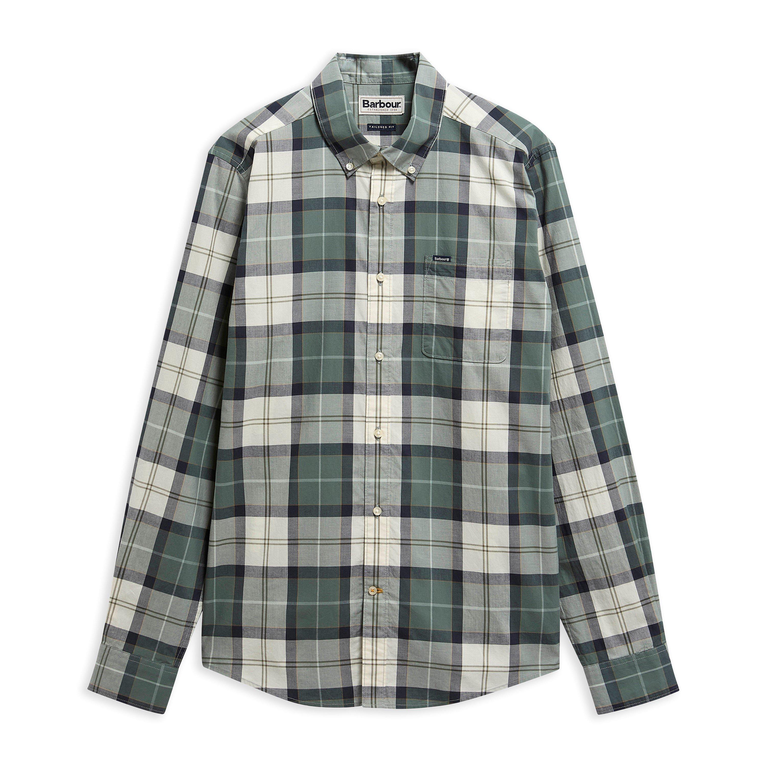 Barbour Men's Long Sleeve Patterned Shirt - Meadw Brk TN12 - M
