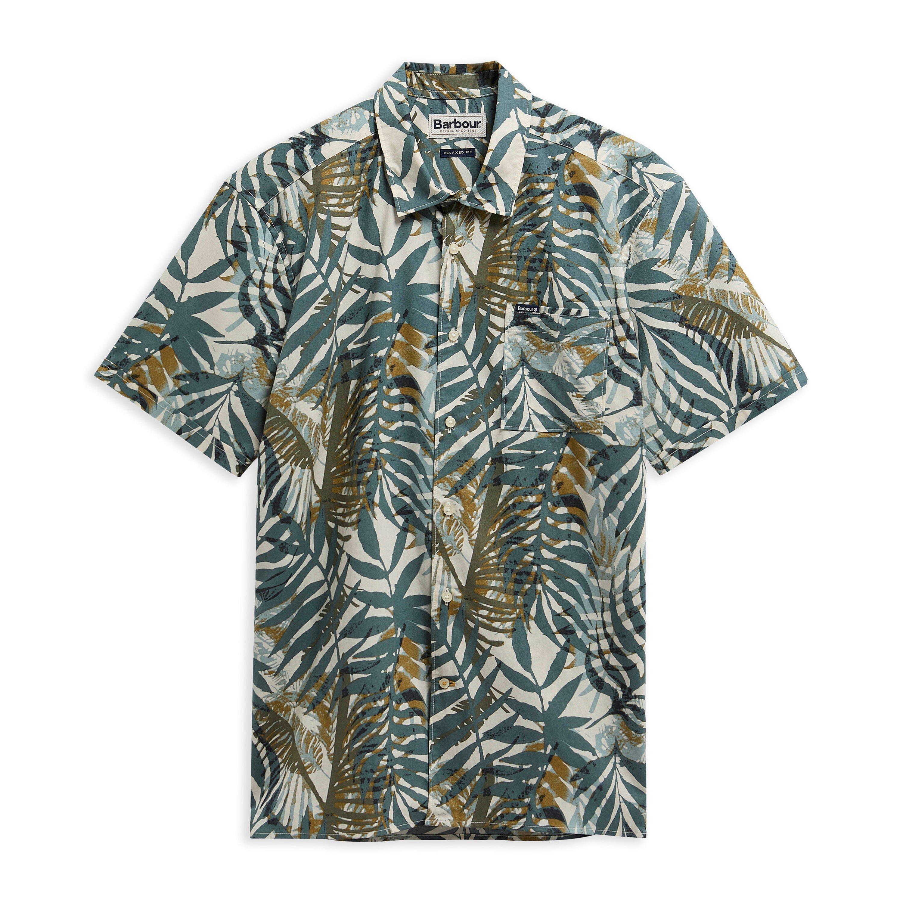 Vint Teal TE31 - Barbour - Men's Patterned Short Sleeve Shirt - 1