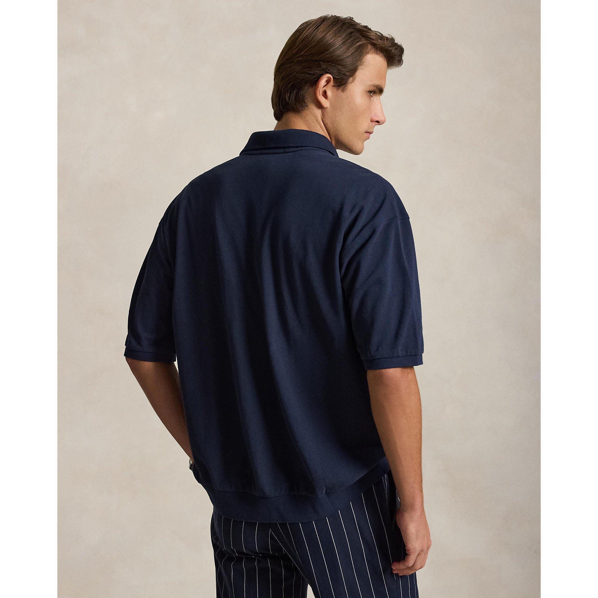 Aviator Navy - Polo Ralph Lauren - Men's Plain Short Sleeve Shirt - 3