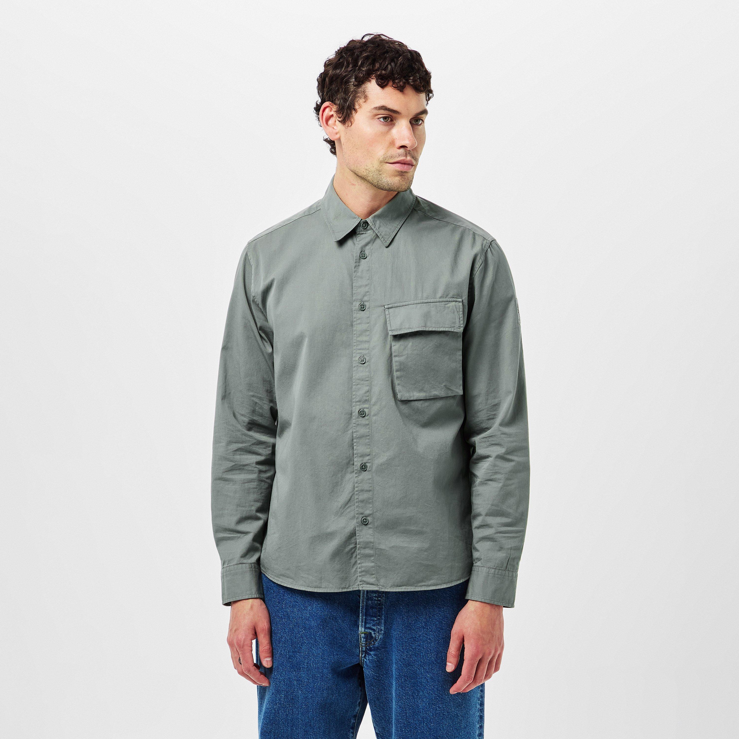 Sage Green - Belstaff - Scale Shirt - 3