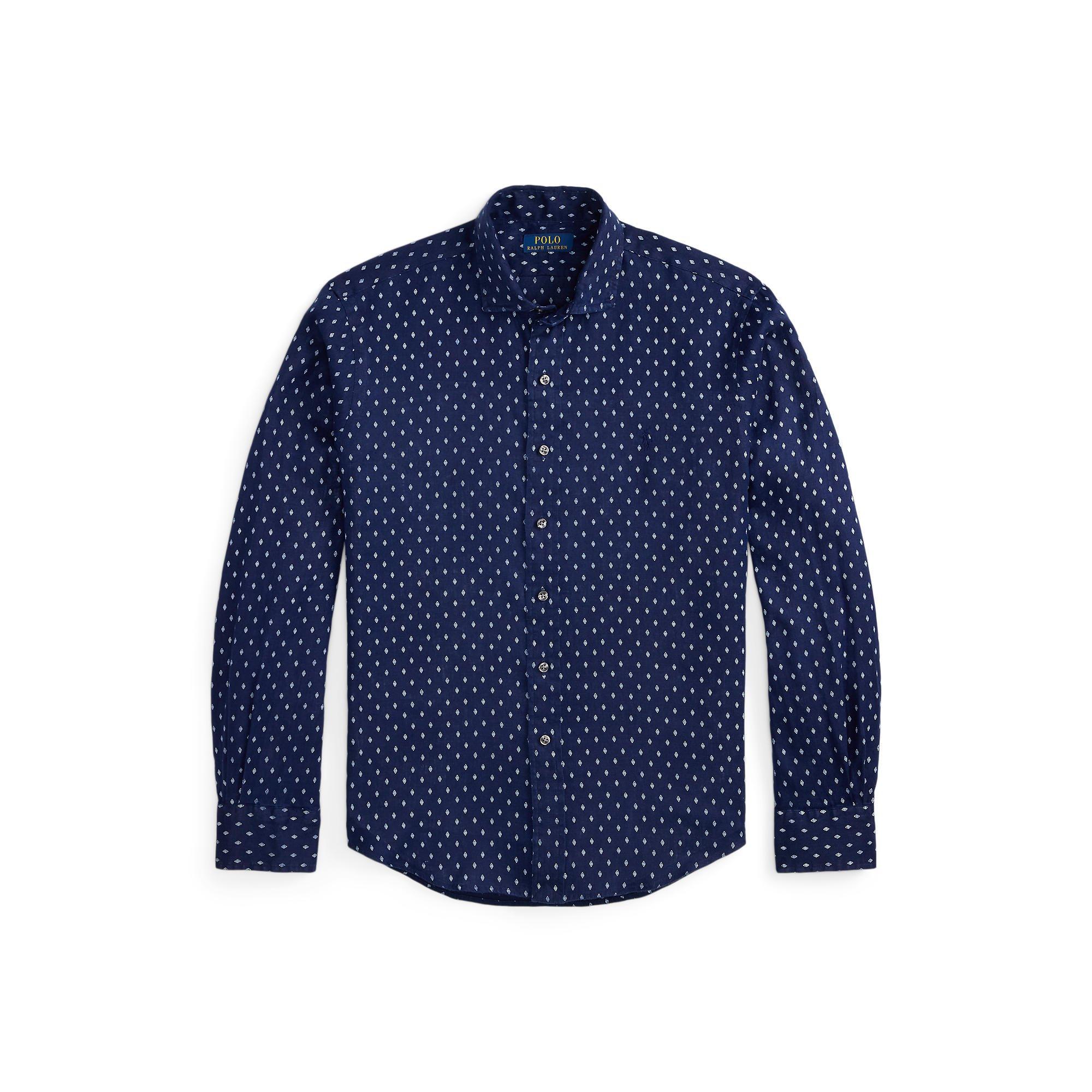 Newport Geo - Polo Ralph Lauren - Men's Long Sleeve Patterned Shirt - 1