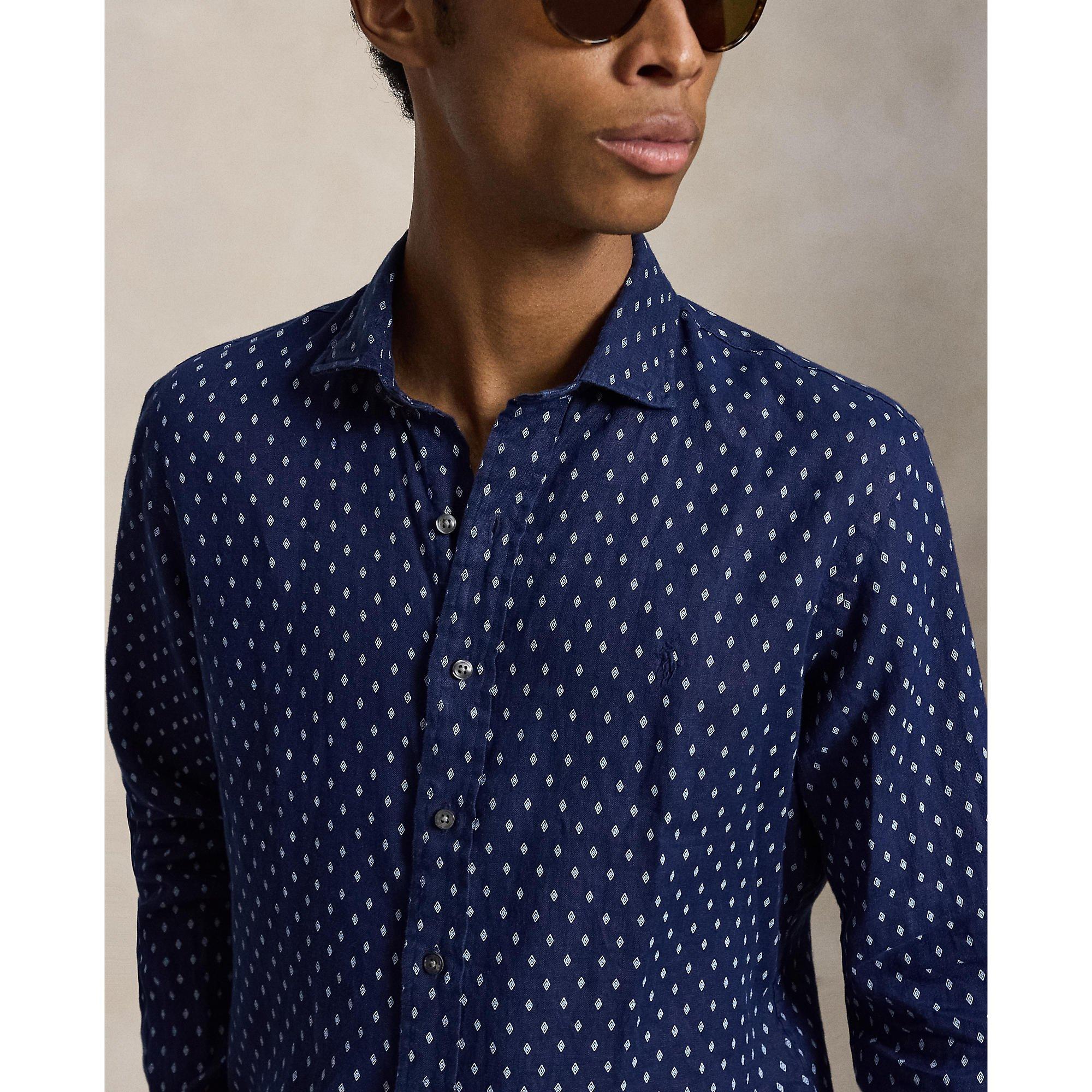 Newport Geo - Polo Ralph Lauren - Men's Long Sleeve Patterned Shirt - 4
