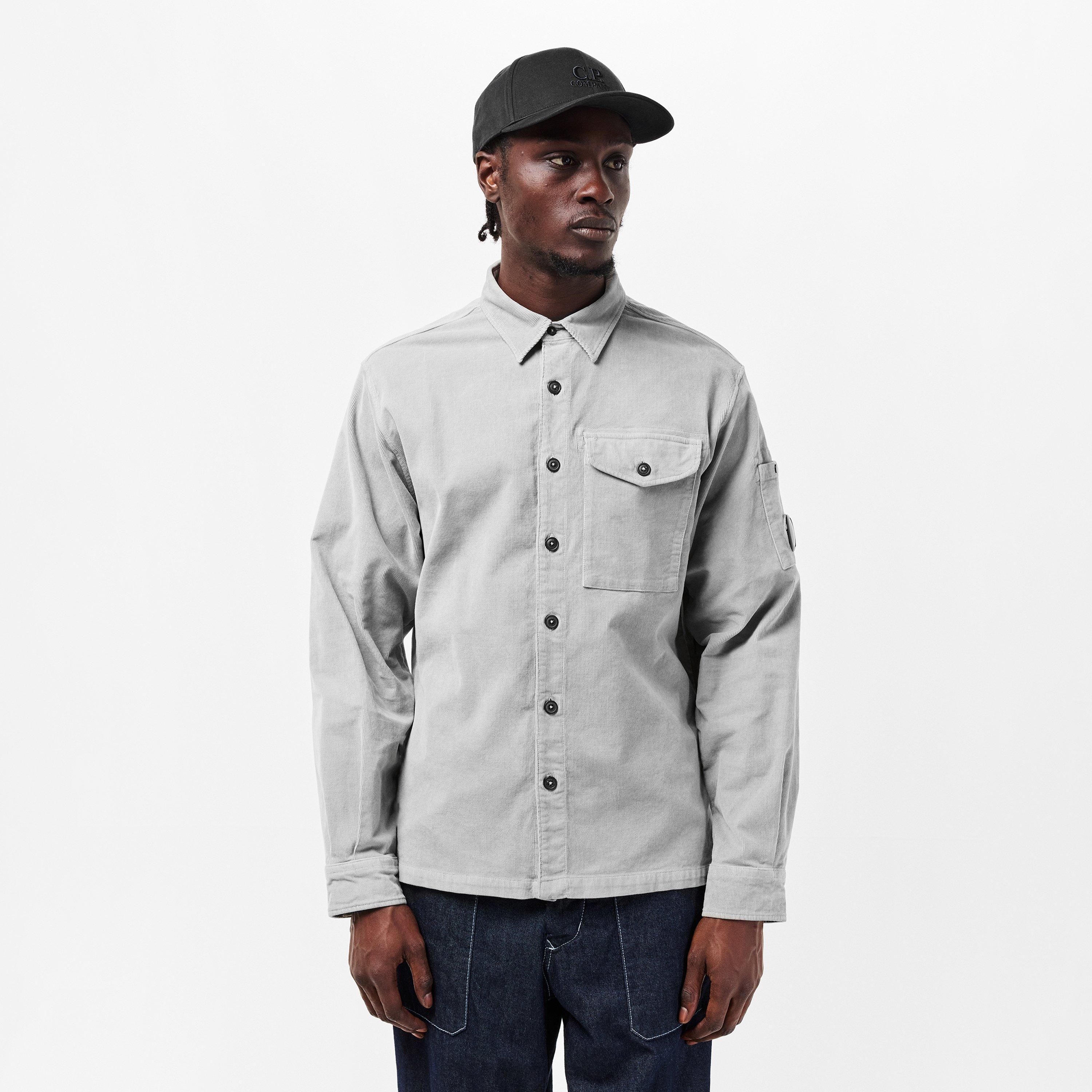 London Fog 331 - CP Company - Men's Lens Single Pocket Long Sleeve Corduroy Shirt - 3