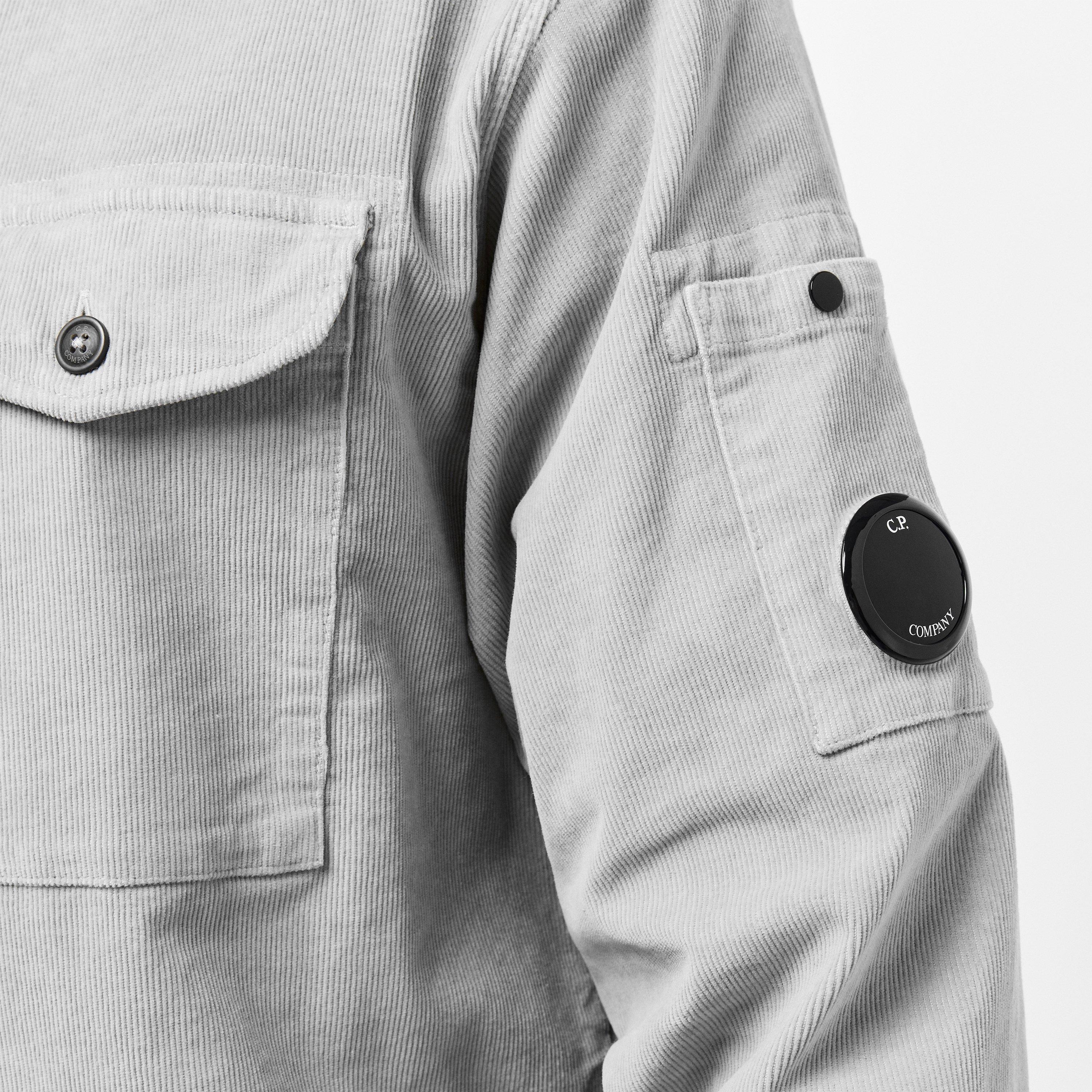 London Fog 331 - CP Company - Men's Lens Single Pocket Long Sleeve Corduroy Shirt - 5