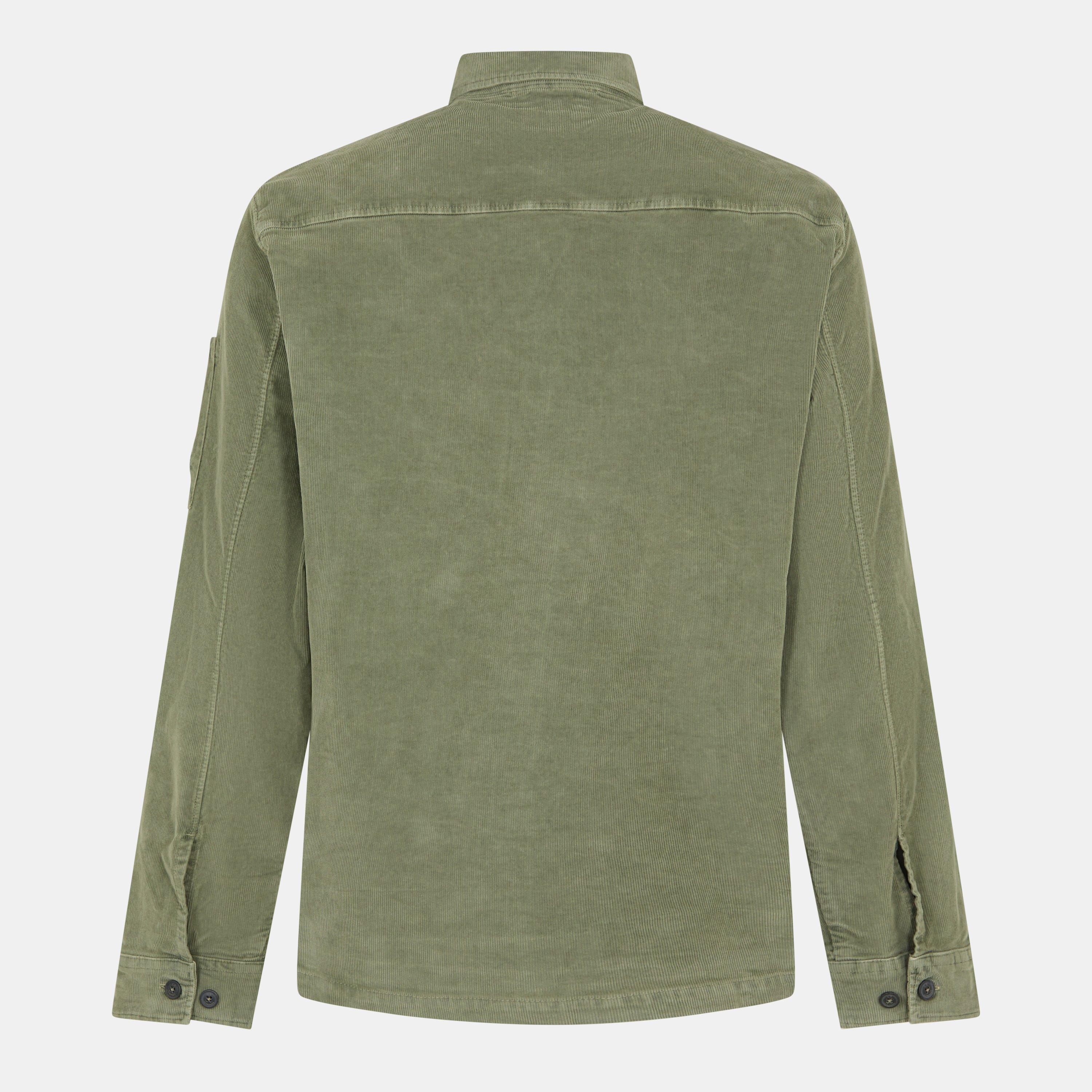 Seagrass 612 - CP Company - Men's Lens Single Pocket Long Sleeve Corduroy Shirt - 2