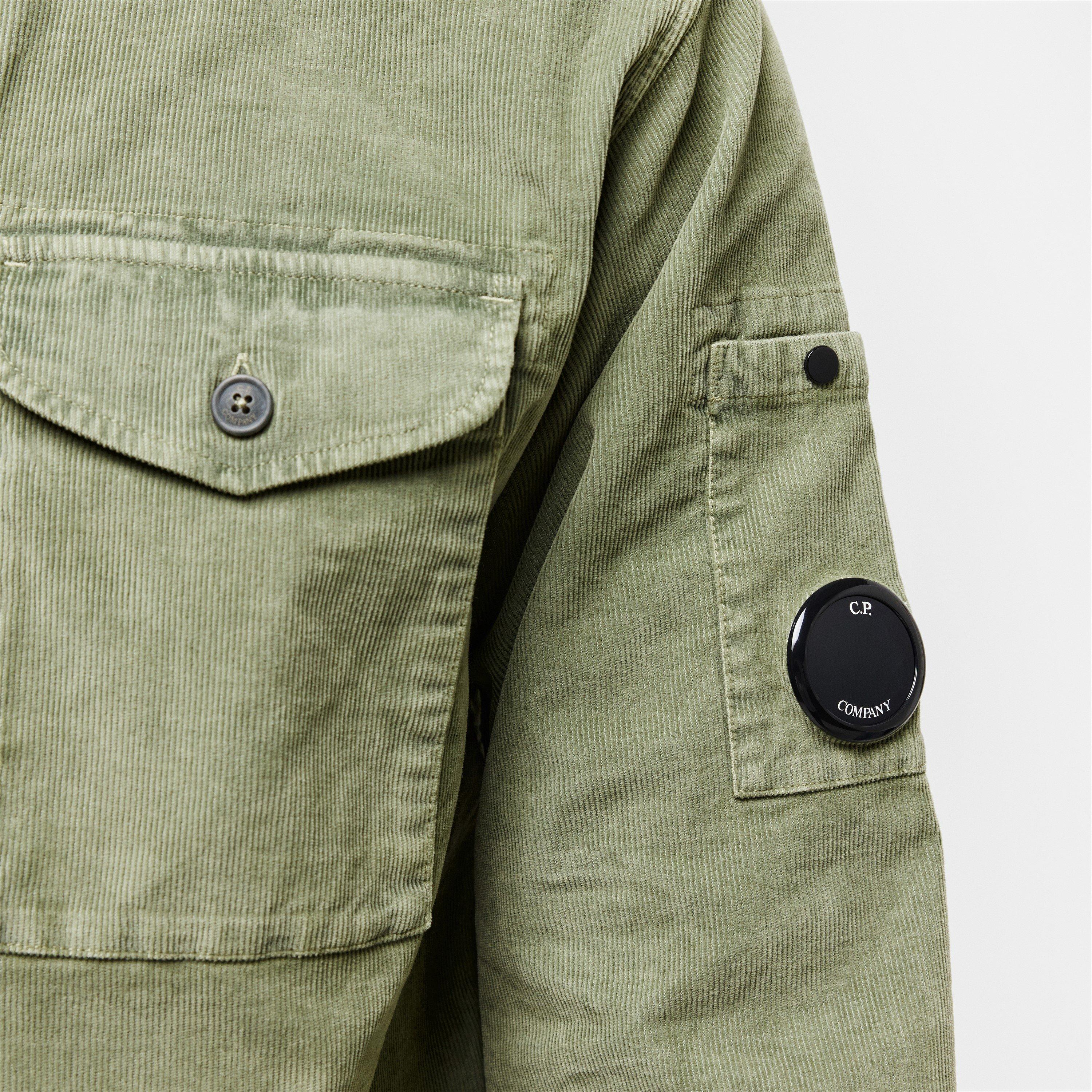 Seagrass 612 - CP Company - Men's Lens Single Pocket Long Sleeve Corduroy Shirt - 5