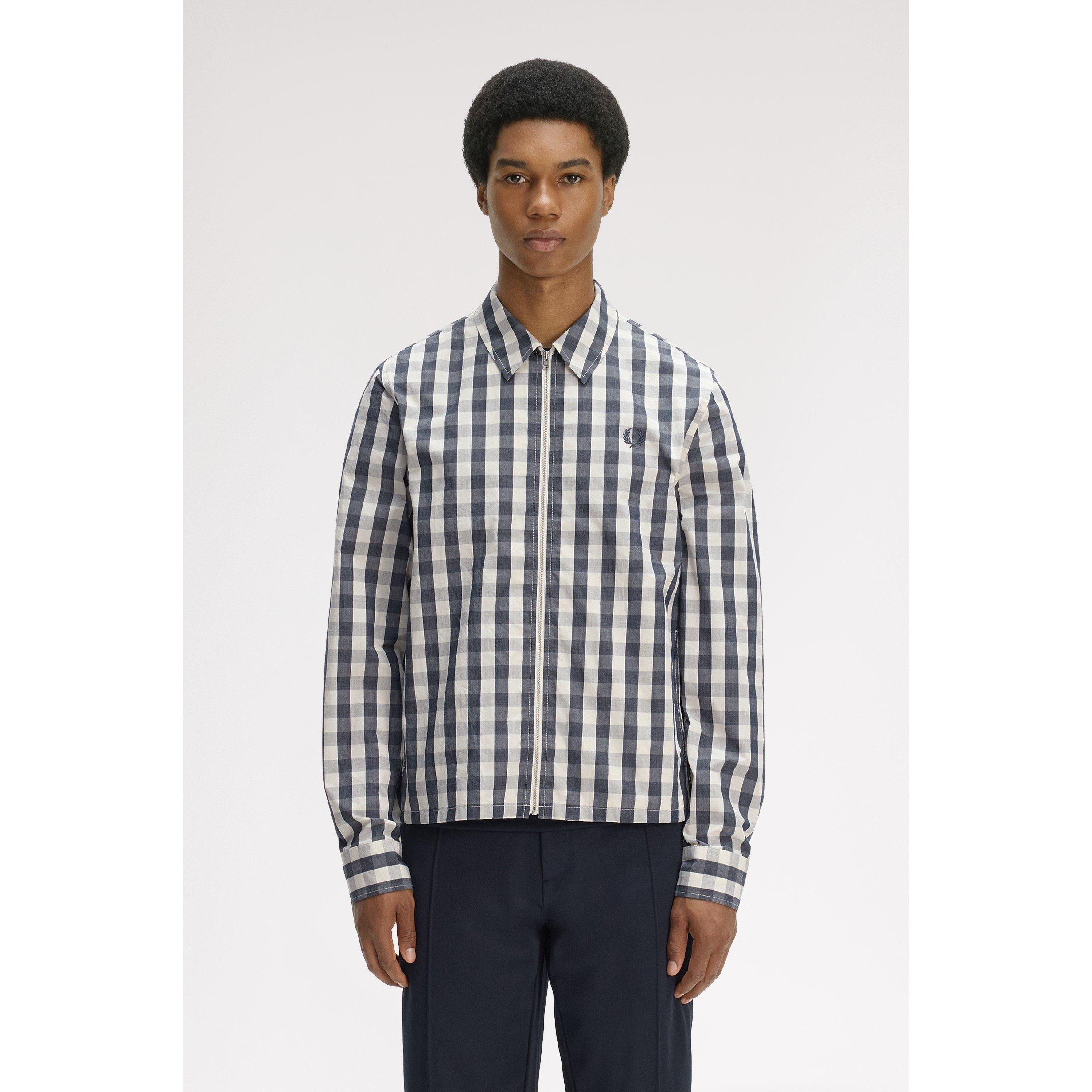 Bttrcrm A07 - Fred Perry - Men's Long Sleeve Patterned Shirt - 3