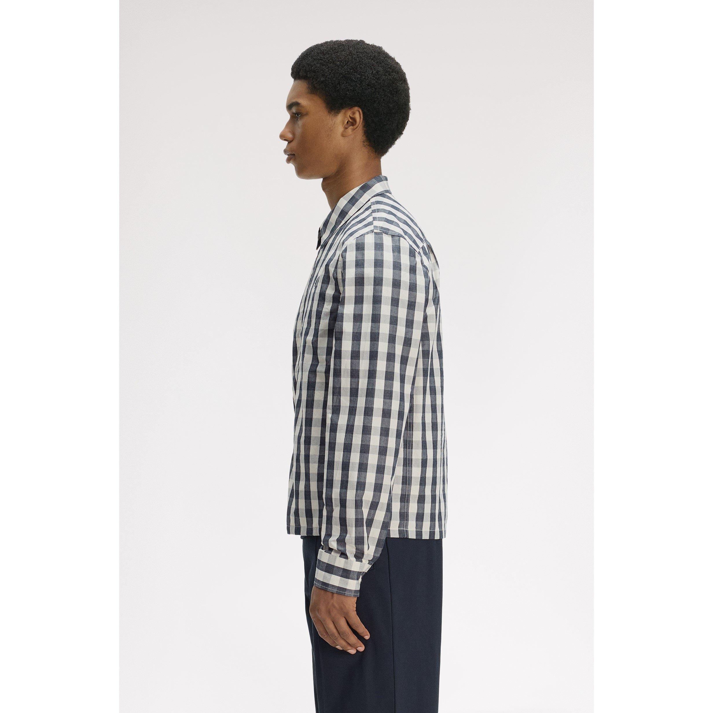 Bttrcrm A07 - Fred Perry - Men's Long Sleeve Patterned Shirt - 4