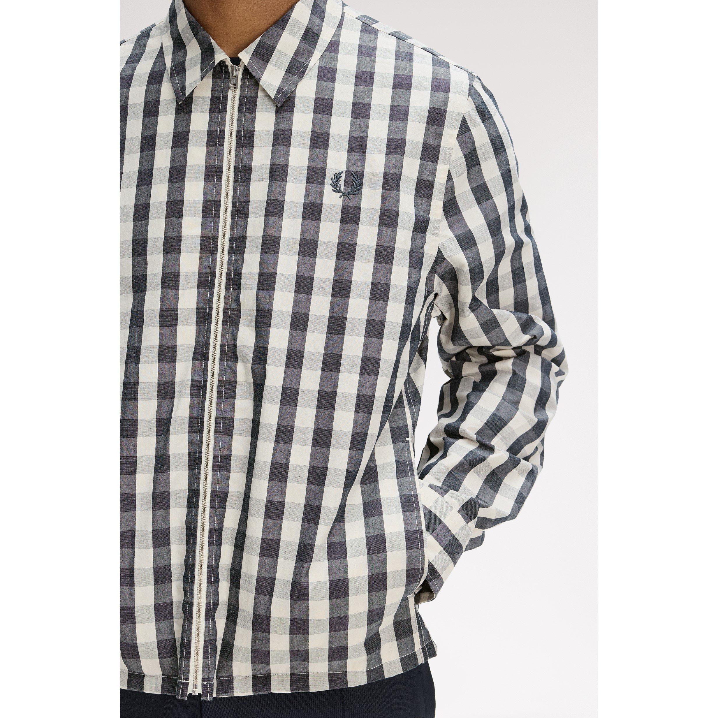 Bttrcrm A07 - Fred Perry - Men's Long Sleeve Patterned Shirt - 5